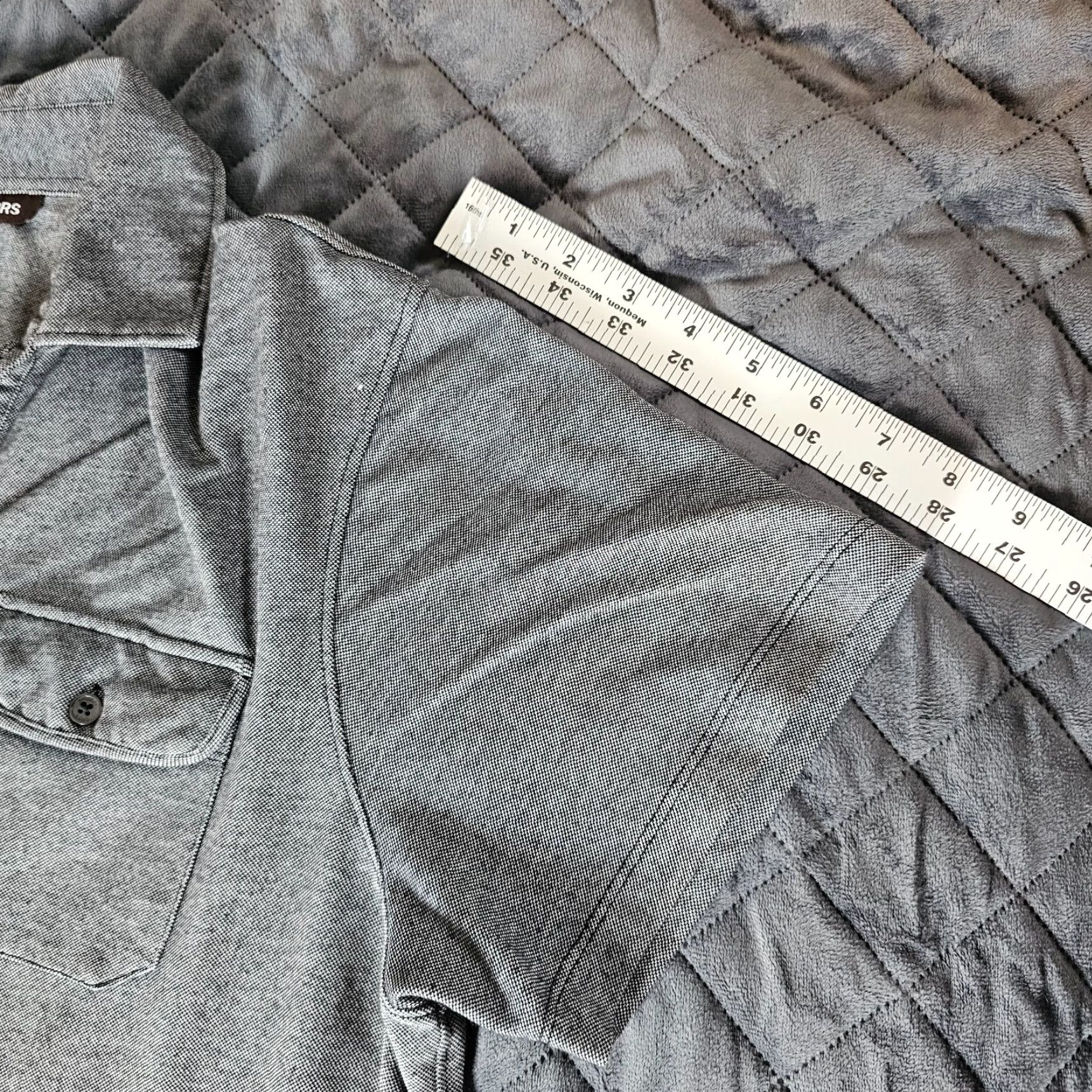 Michael Kors MICHAEL KORS Casual Polo Shirt Men L Gray Black Cotton Blend Slim Short Sleeve Collared Band Designer All Seasons Easy Care Lightweight Size US L / EU 52-54 / 3 - 7 Thumbnail