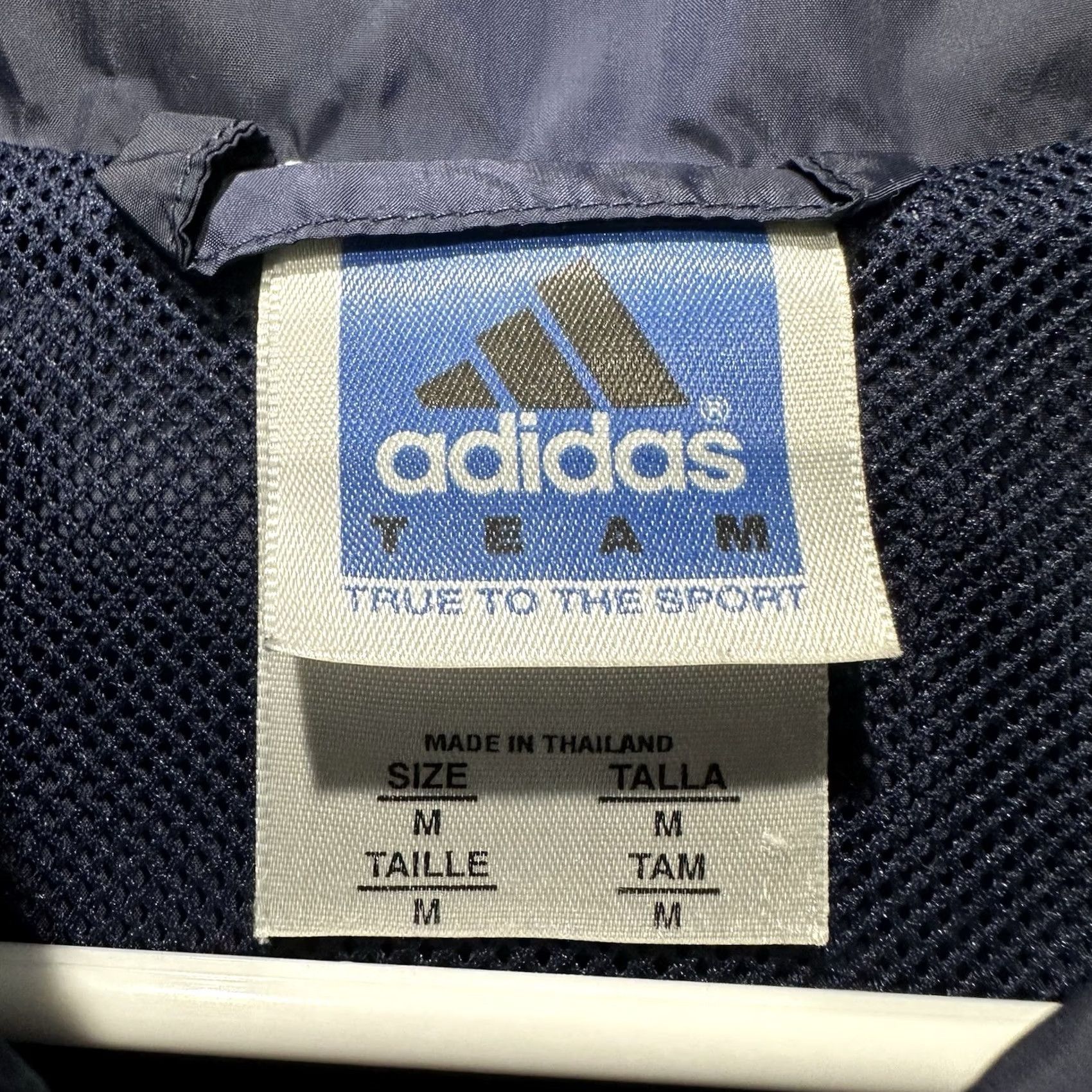 Adidas VINTAGE Notre Dame Jacket Mens Medium Blue Quarter Zip Windbreaker Adidas 90s Fighting Irish Size US M / EU 48-50 / 2 - 5 Thumbnail