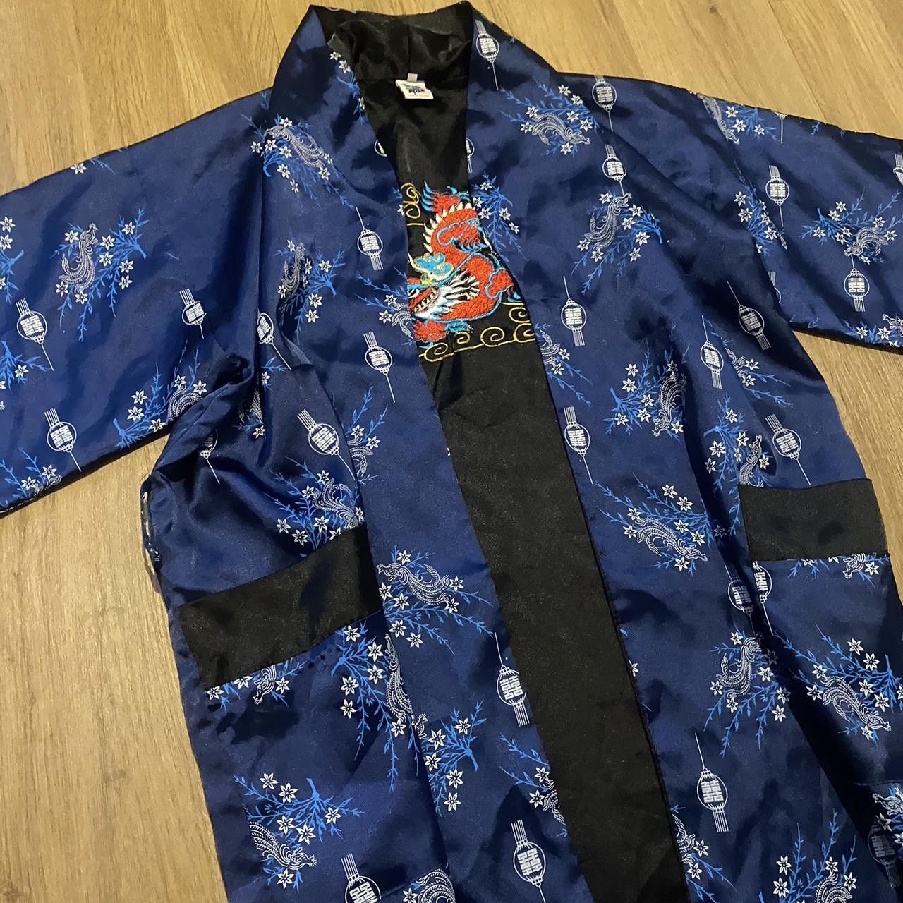 Other Blue and black kimono with dragon and cherry blossom Size US M / EU 48-50 / 2 - 2 Thumbnail
