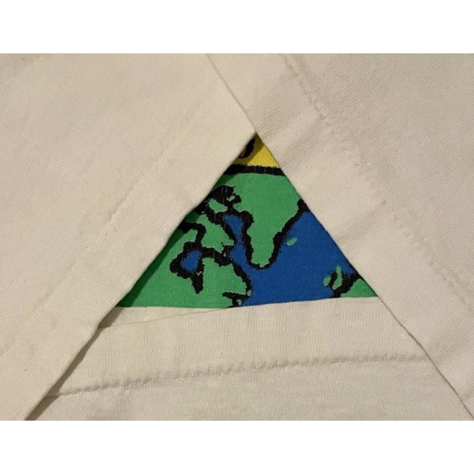 Quiksilver VINTAGE 90s Bugle Boy Handle With Care Faded Crop Earth Shirt Surf Grunge OP TC 80s Size ONE SIZE - 3 Thumbnail