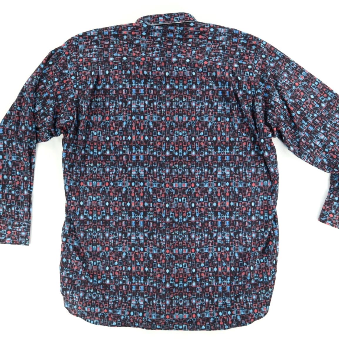 Westport Black Visconti Jersey All Over Print Long Sleeve Button Up Shirt Men's 2XT