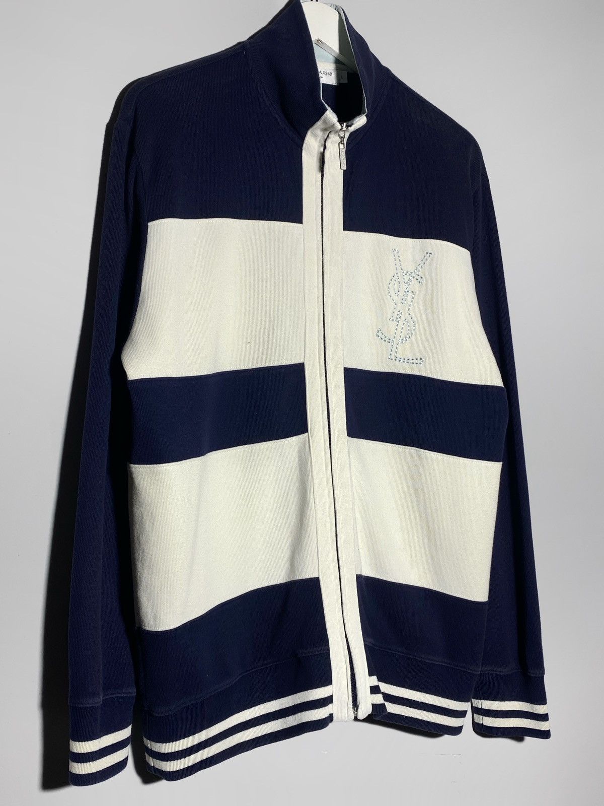 Yves Saint Laurent Yves Saint Laurent Vintage Full Zip Sweater Size US L / EU 52-54 / 3 - 4 Thumbnail