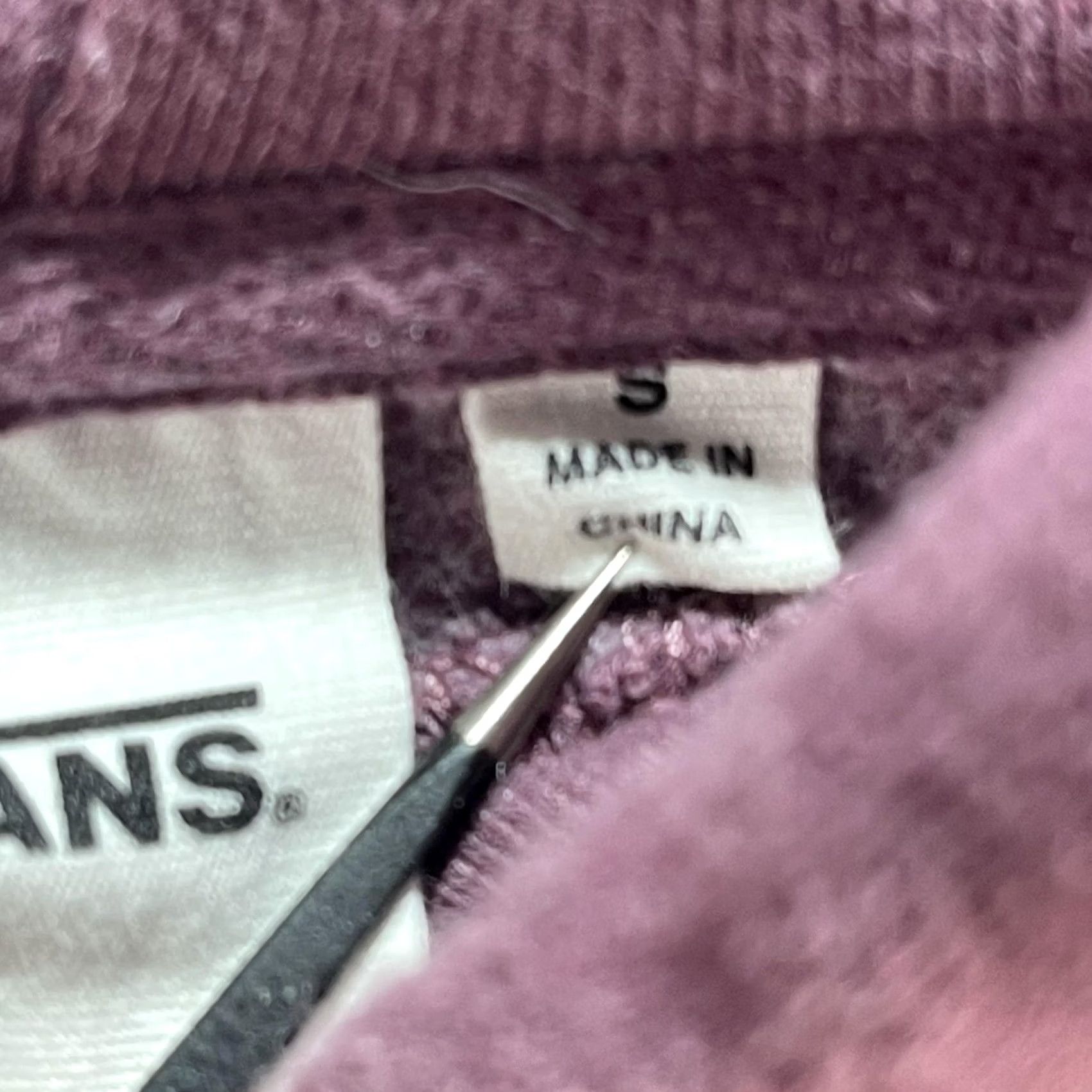 Vans Vans Off The Wall Hoodie Womens Small Purple Cropped Pullover Graphic Boxy Logo Size S / US 4 / IT 40 - 6 Thumbnail