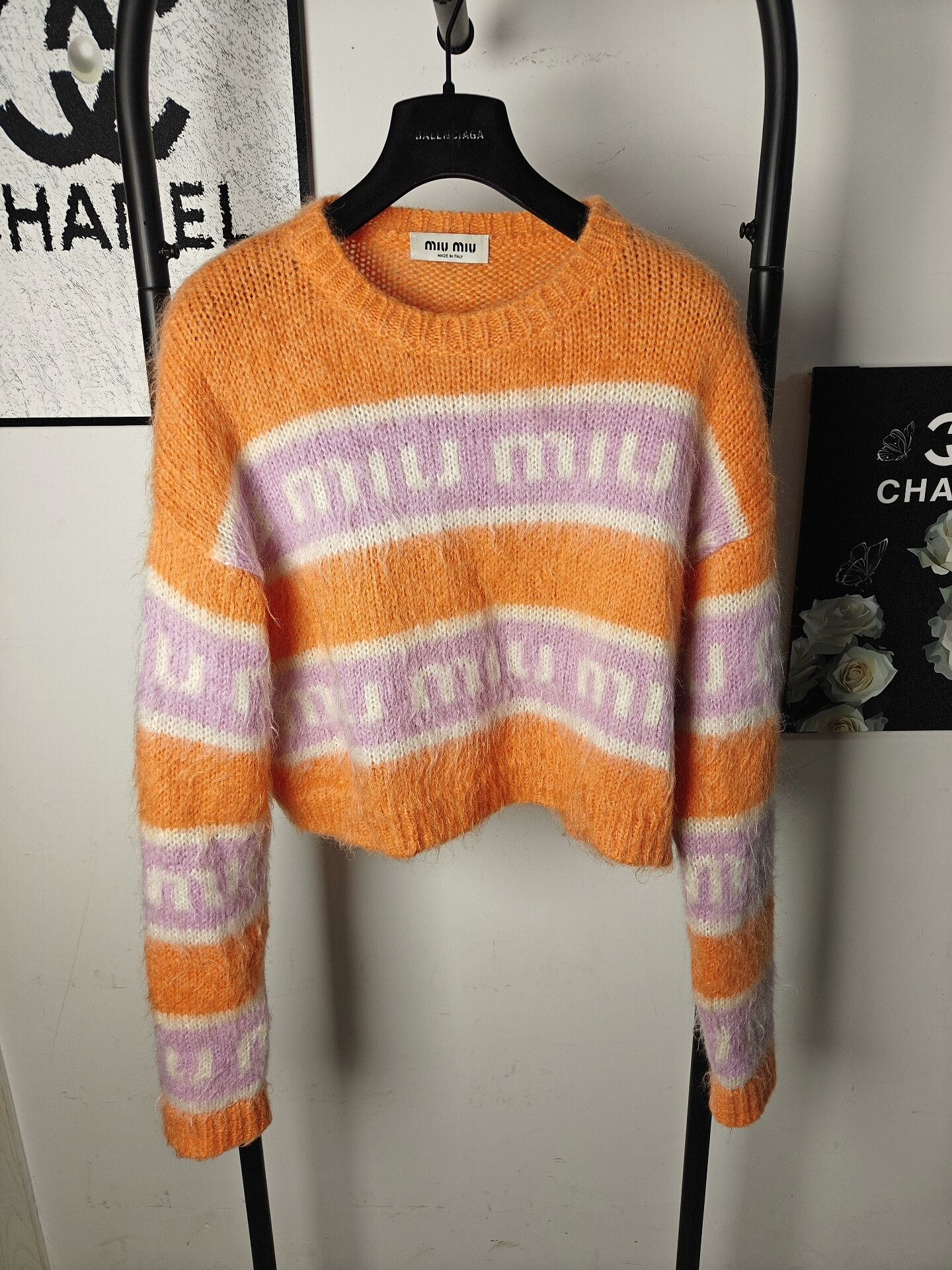 Miu Miu Miu Miu Knit White Sweater M Women Size M / US 6-8 / IT 42-44 - 1 Thumbnail