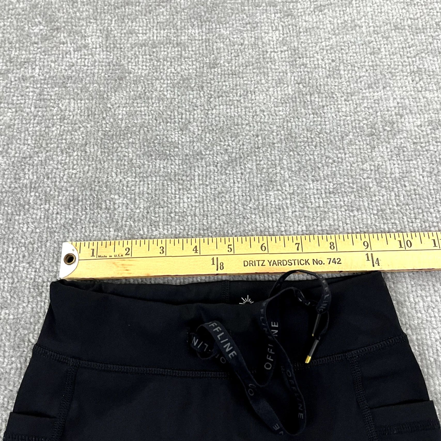 Vintage OFFLINE by Aerie Shorts Womens XS Black Hi Rise Shortie 4" Bike Stretch Pocket Athletic Size 26" / US 2 / IT 38 - 4 Thumbnail