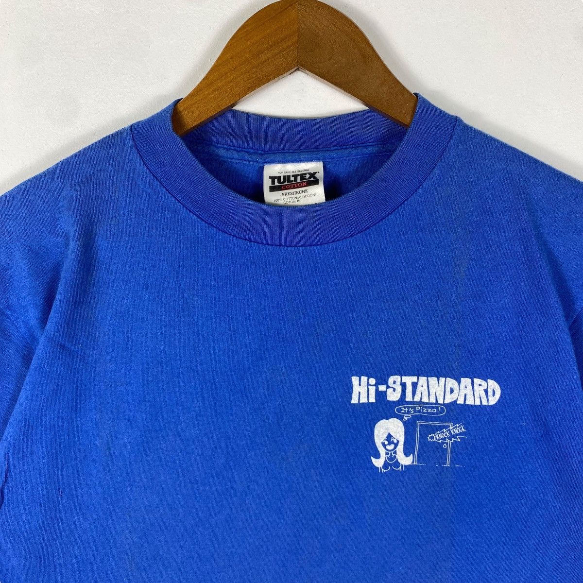 Band Tees × Vintage Vintage 90's Hi-STANDARD Revenge Of The Pizzaman Tour Tee Size US M / EU 48-50 / 2 - 4 Thumbnail