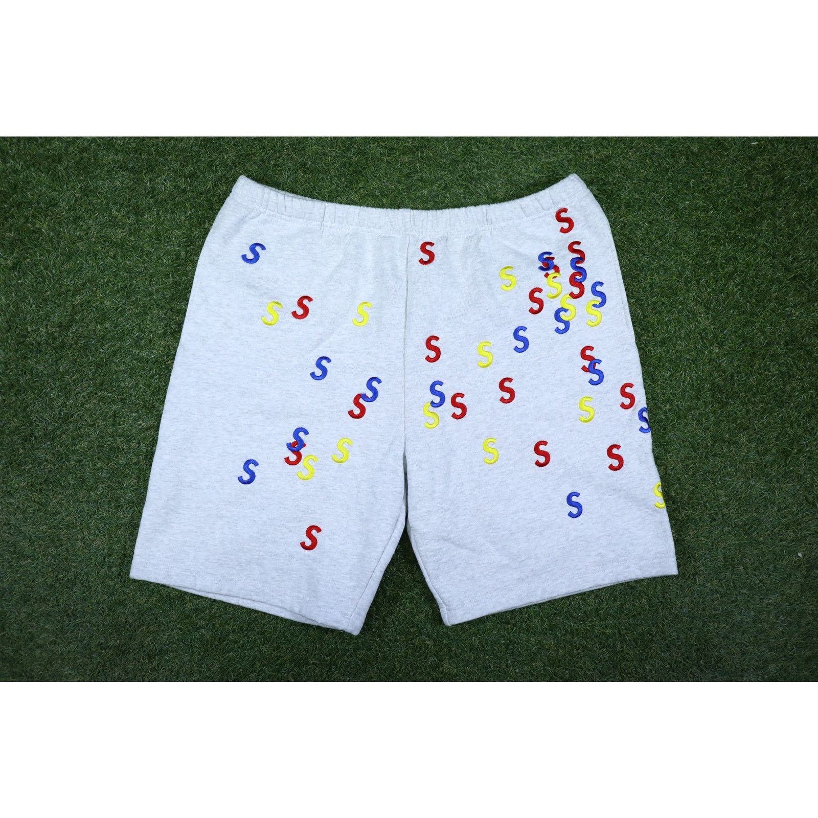 Supreme SS21 Supreme Embroidered S Sweatshort Ash Grey Size XL 