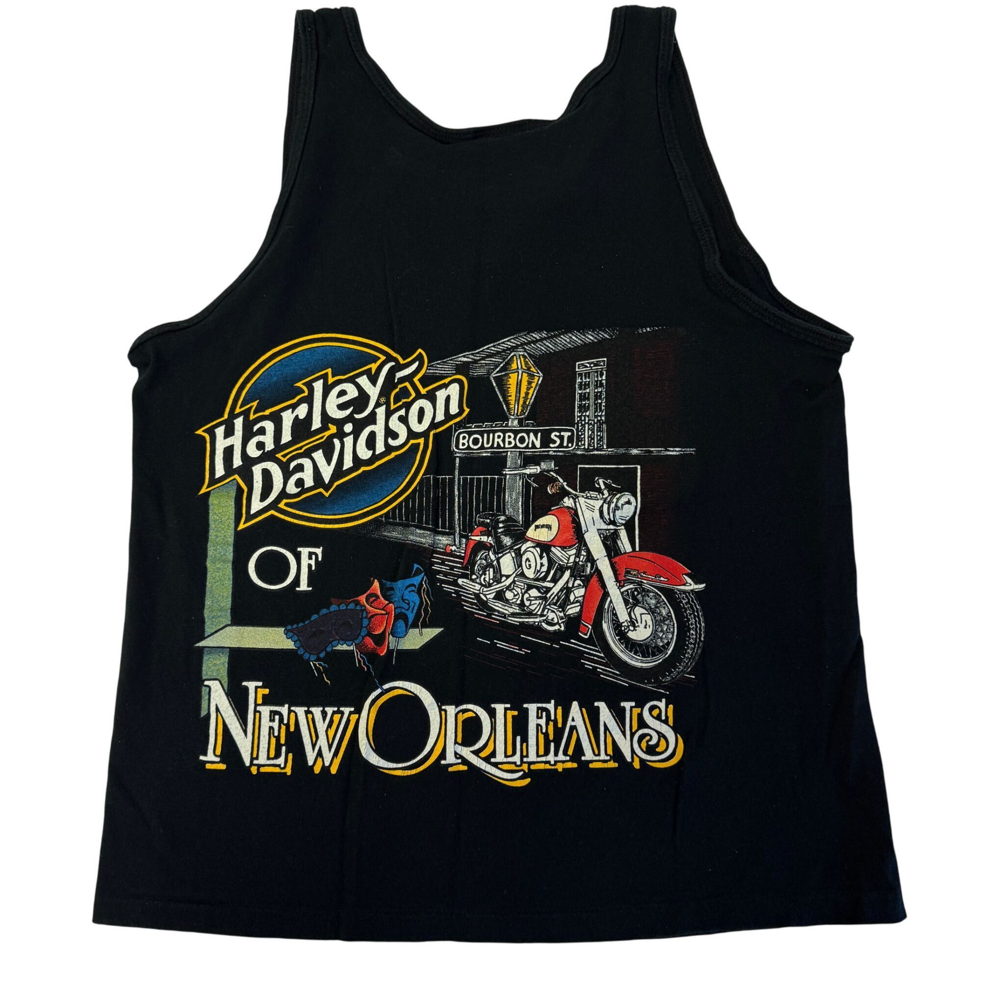 Harley Davidson NEW ORLEANS La Motorcycle Tank Top BOURBON St Muscle Shirt M Size US M / EU 48-50 / 2 - 3 Thumbnail