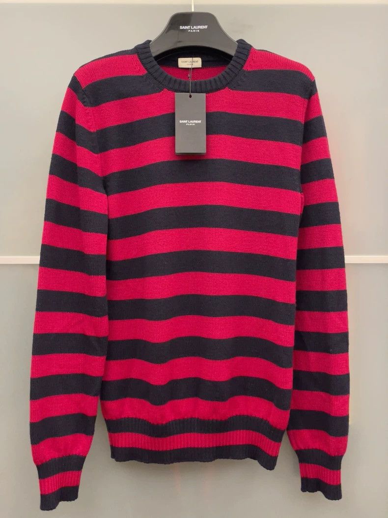 Saint Laurent Paris Saint Laurent Black and red stripes sweater 2504-Nextarrow Size US S / EU 44-46 / 1 - 1 Thumbnail