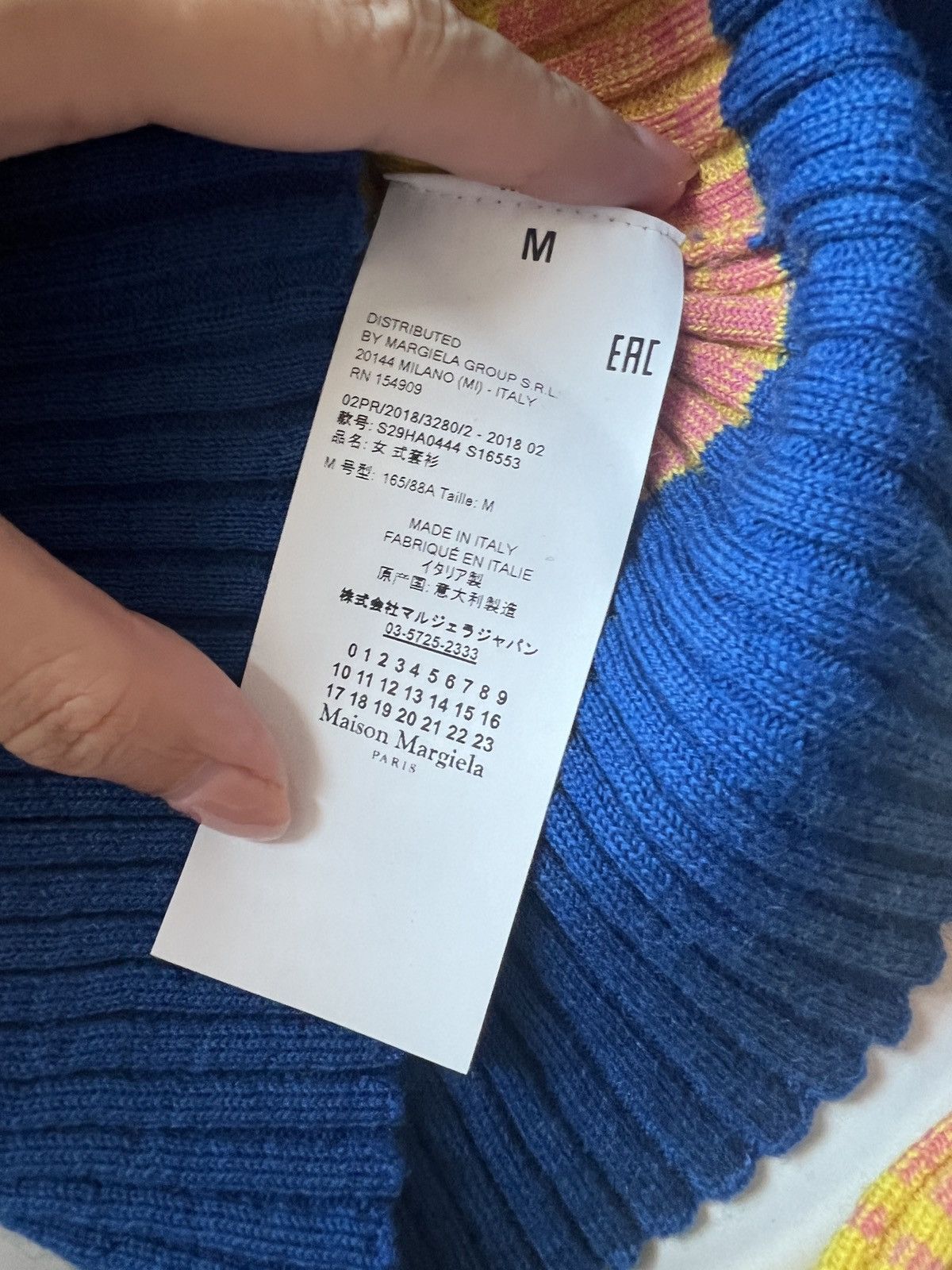 Maison Margiela 🌈 Maison Margiela four stitches color stripped knit top Size M / US 6-8 / IT 42-44 - 7 Thumbnail