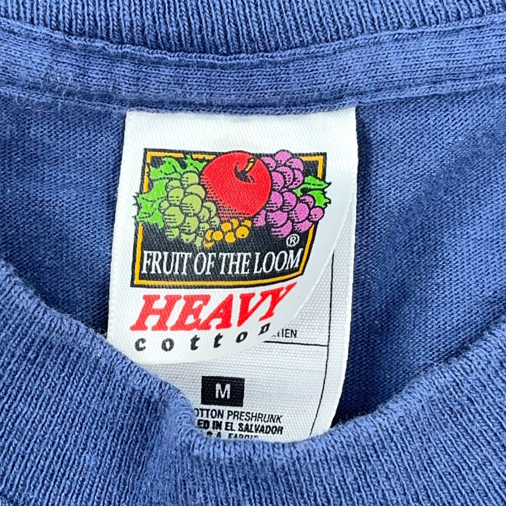 Fruit Of The Loom VINTAGE Fruit of the Loom Golf Shirt Men Medium Blue 90s Myrtle Beach Tee Puffy Short Sleeve Crew Neck Logo Shirt Mens Size US M / EU 48-50 / 2 - 3 Thumbnail