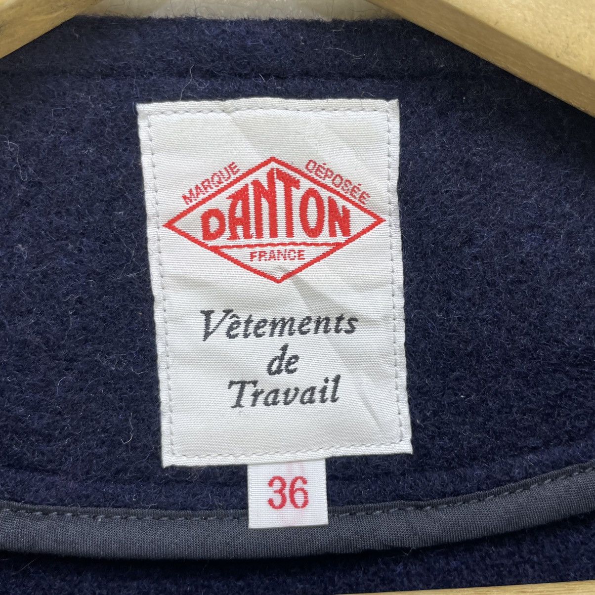 Danton 💥Vintage Danton Double D Pocket Wool Collar Less Jacket Size S / US 4 / IT 40 - 6 Thumbnail