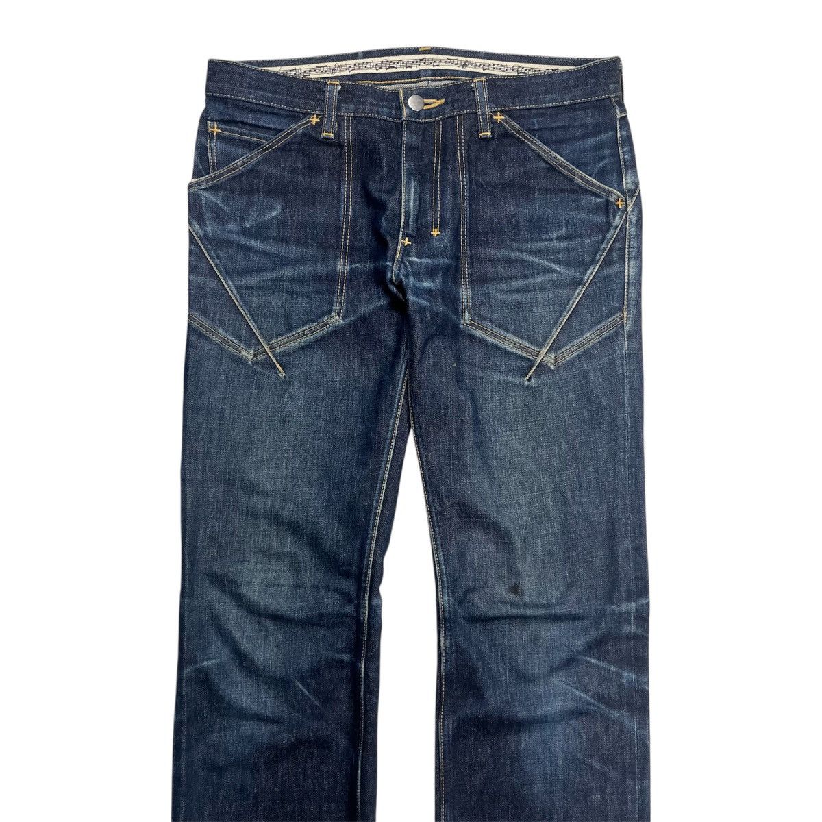 Number (N)ine SS 2007 Number Nine “About A Boy” Honeycomb Denim Size US 30 / EU 46 - 3 Thumbnail