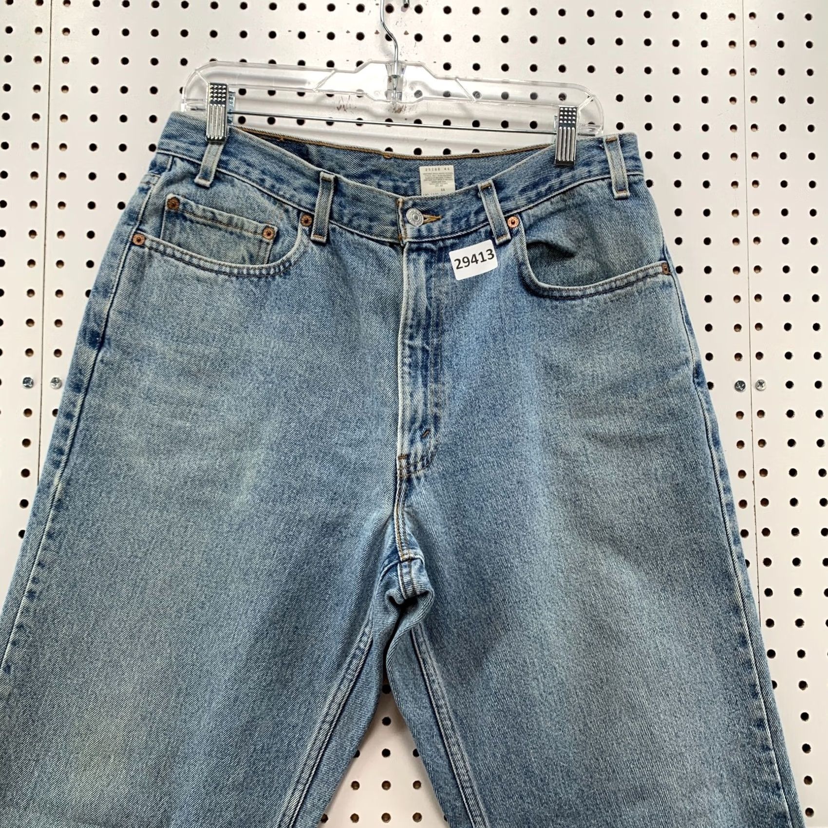 Levi's VINTAGE Levi's 550 Jeans Mens 34 Regular Blue Light Wash 90s Denim Straight 34x33 Inseam Mens Size US 34 / EU 50 - 6 Thumbnail