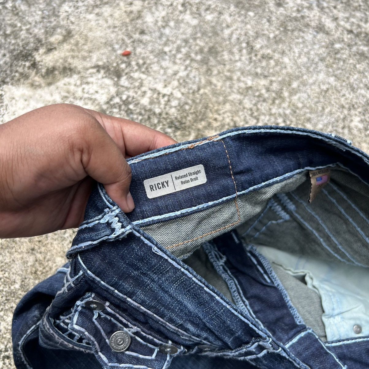True Religion “TRUE RELIGION” RICKY RELAXED STRAIGHT ACID WASH DENIM JEANS Size US 32 / EU 48 - 16 Thumbnail