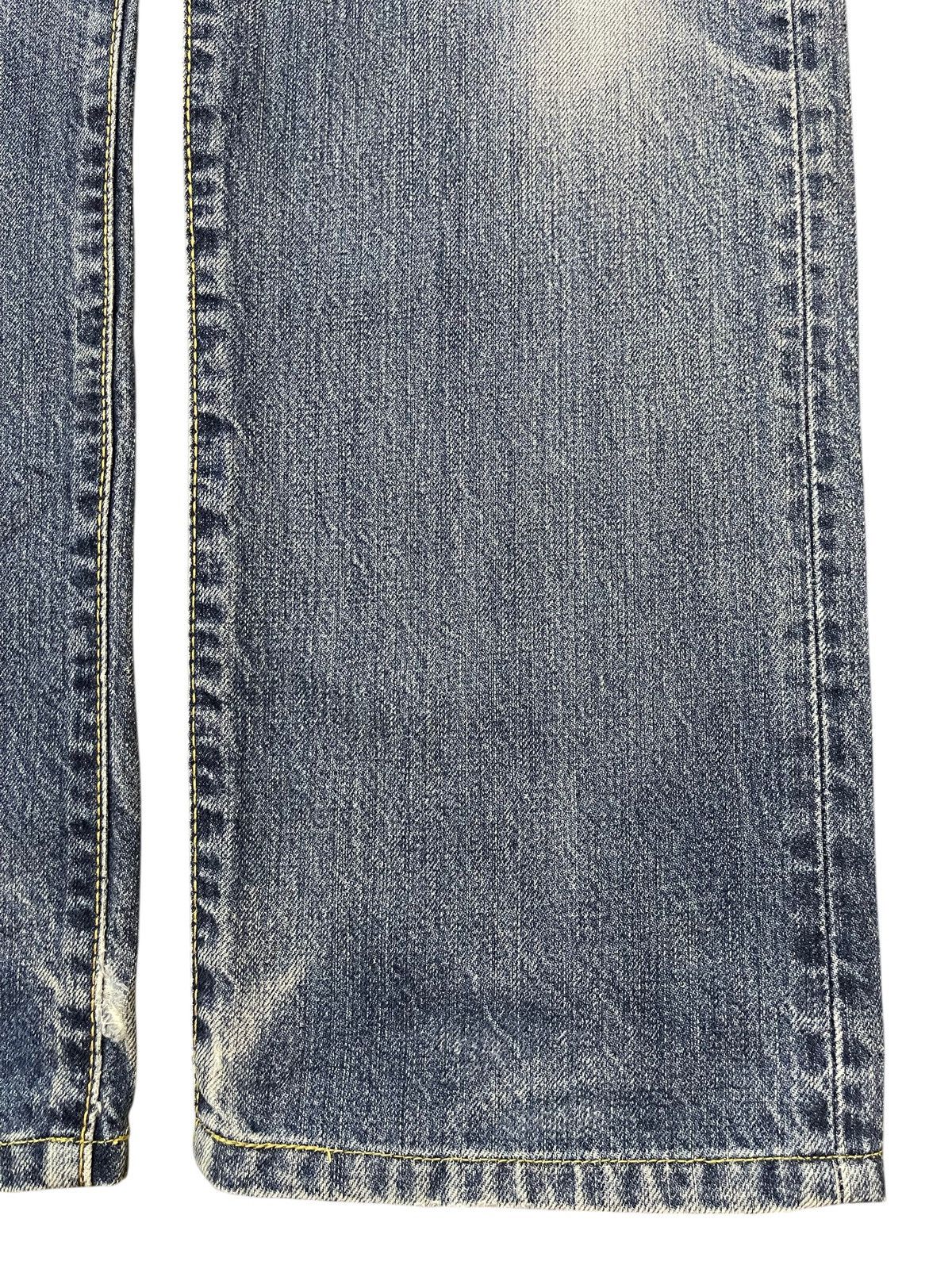 Edwin Vintage Japan Edwin Blue Faded Wash Distress Loose Jeans Size US 32 / EU 48 - 8 Thumbnail