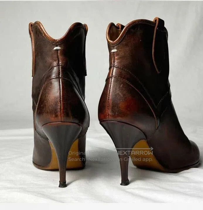 Maison Margiela Maison Margiela Vintage Leather Boots. Size US 4.5 / IT 34.5 - 1 Thumbnail