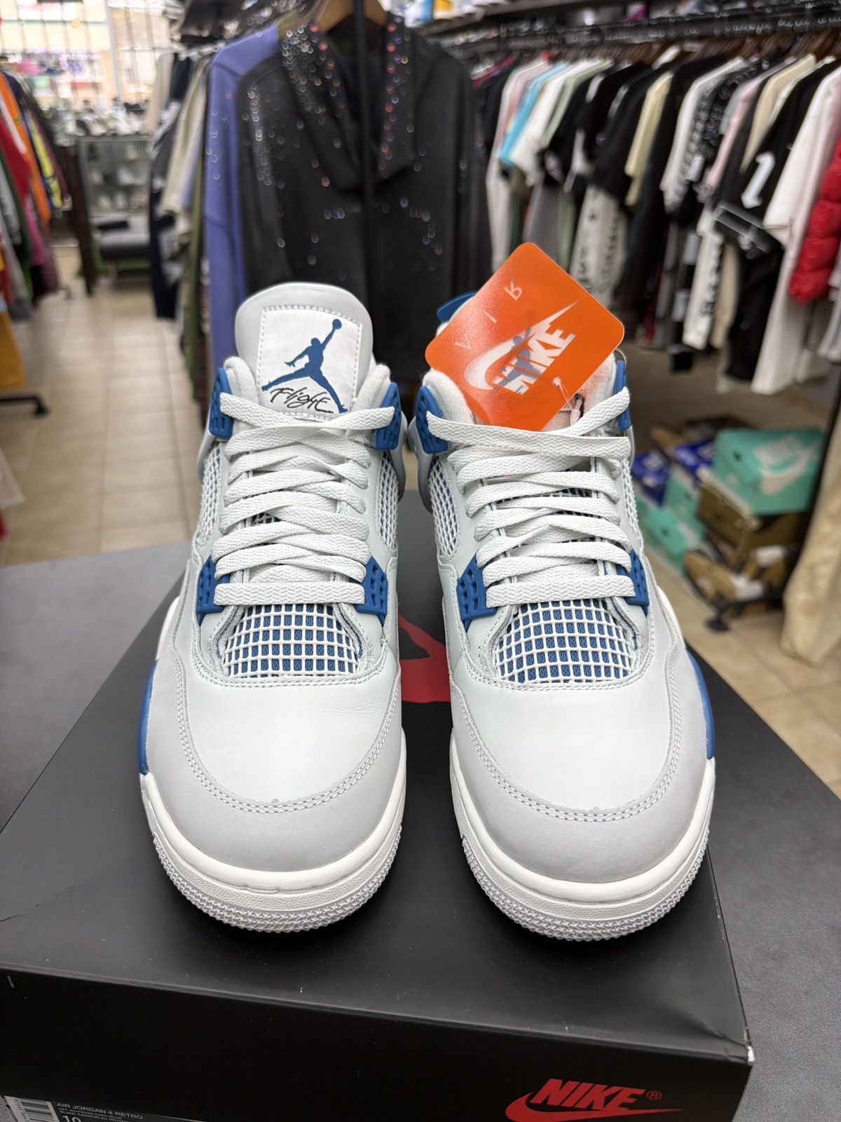 Jordan Brand Jordan 4 Military Blue Size-10 Brand New Quick Shipping Size US 10 / EU 43 - 2 Thumbnail