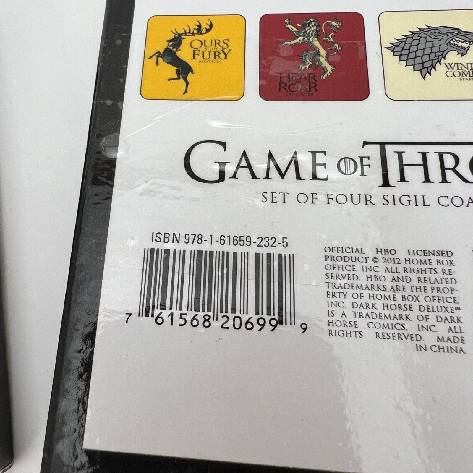 Designer Game of Thrones: House Sigil Coaster Set Winter is Coming Size ONE SIZE - 2 Thumbnail