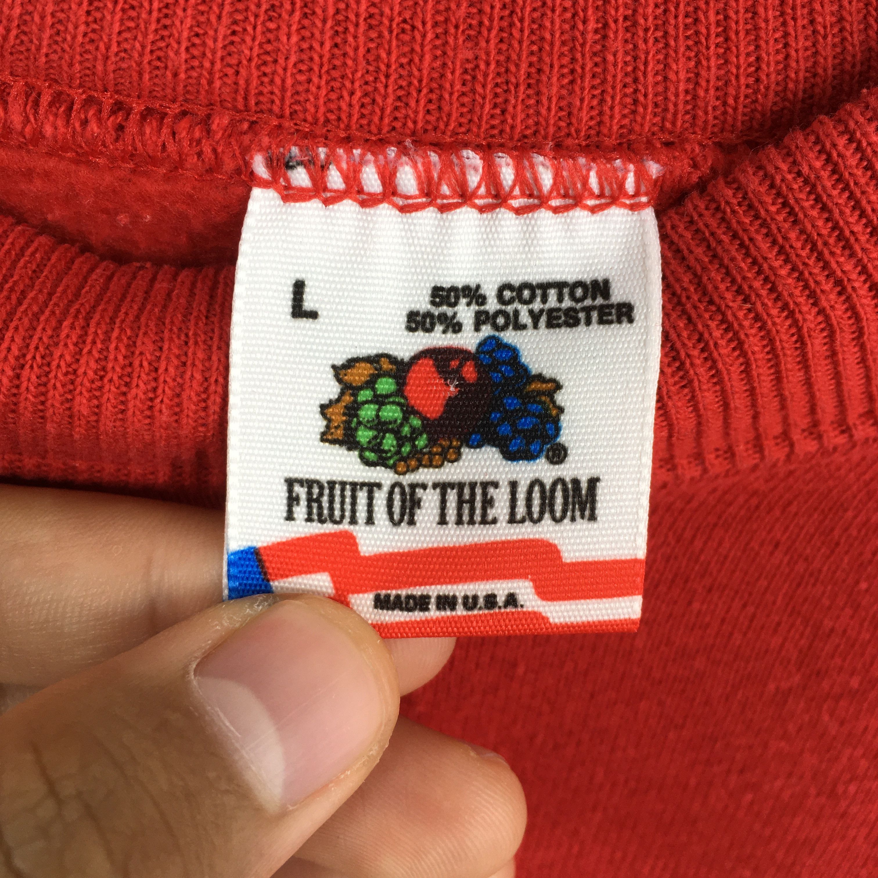Fruit Of The Loom Vintage Enjoy Nashville Red Sweatshirt Large Size US L / EU 52-54 / 3 - 5 Thumbnail