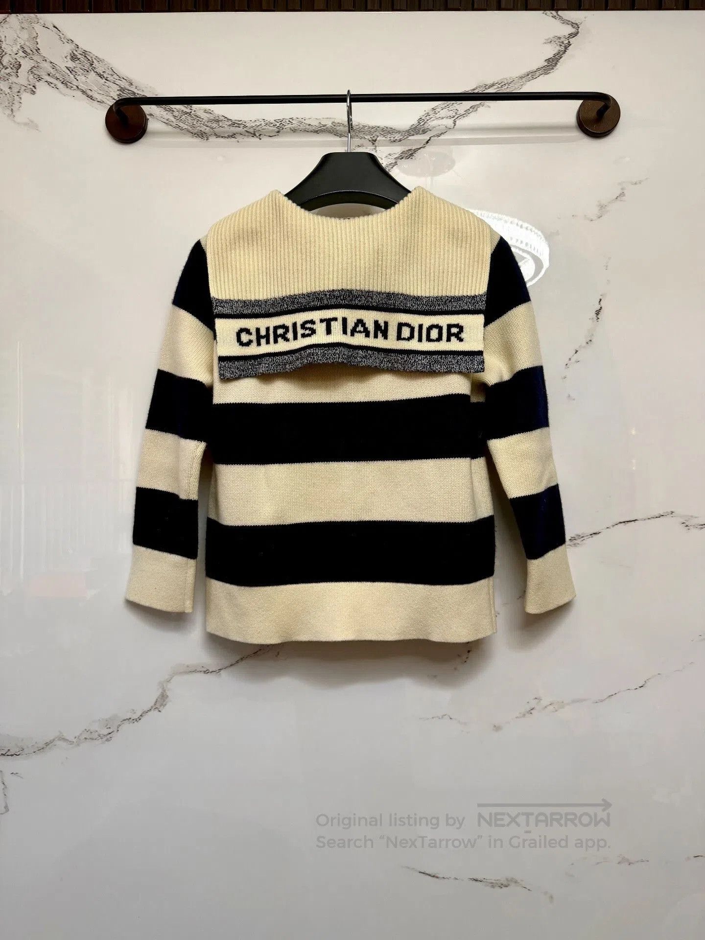 Dior dior navy striped sweater. Size S / US 4 / IT 40 - 3 Thumbnail