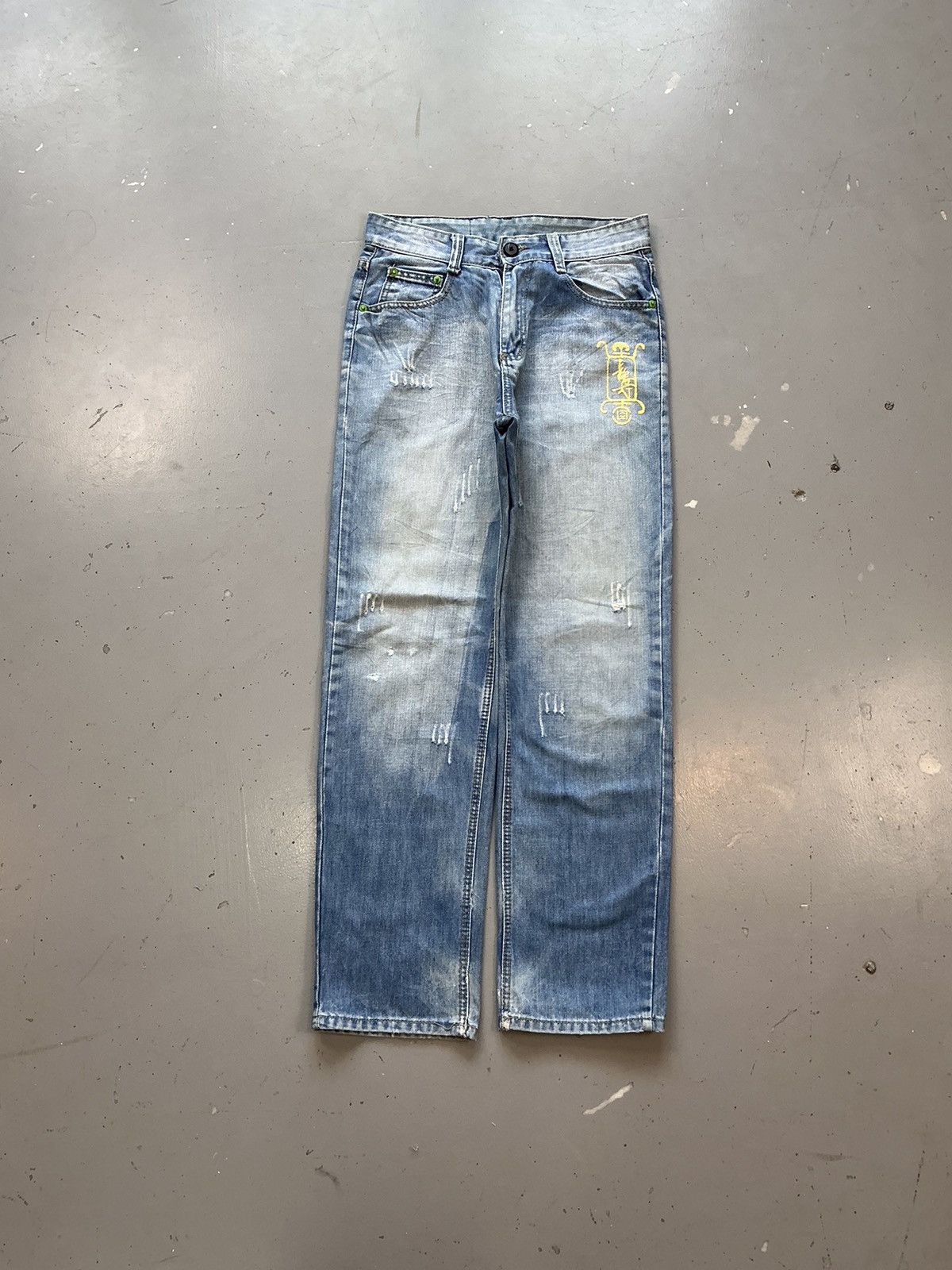 Levi's × Vintage Vintage Levi’s Strauss & co. Pattern embroidered denim Size 28" / US 6 / IT 42 - 2 Thumbnail