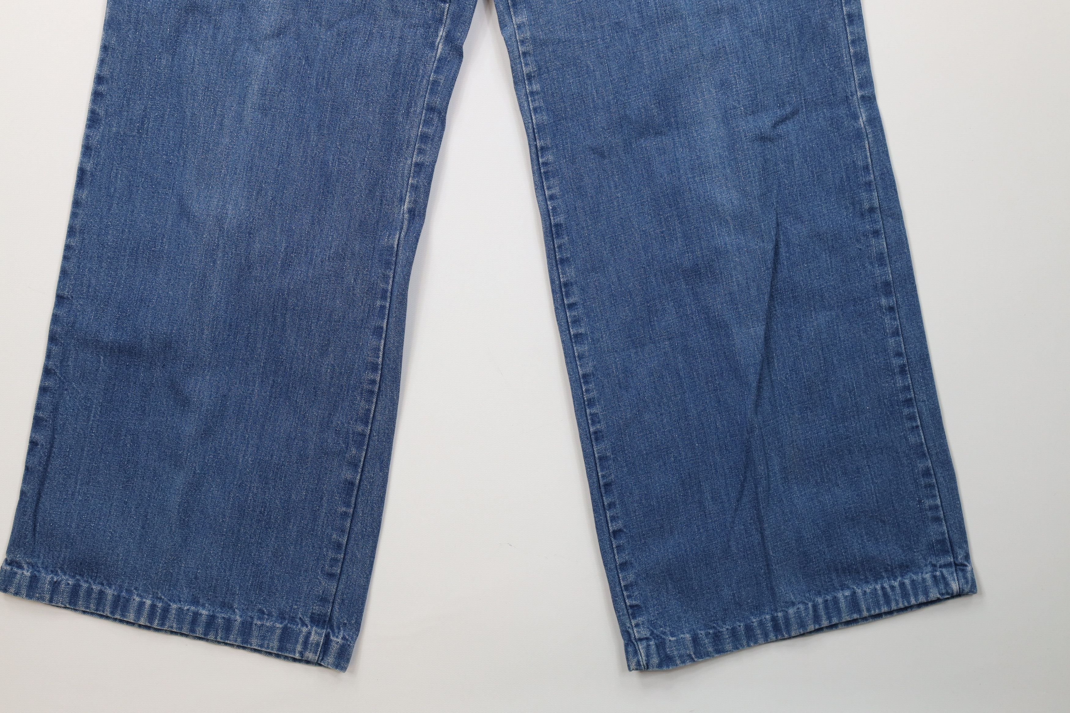 Vintage Vintage 70s Streetwear Flower Bell Bottoms Jeans USA Size 28" / US 6 / IT 42 - 5 Thumbnail