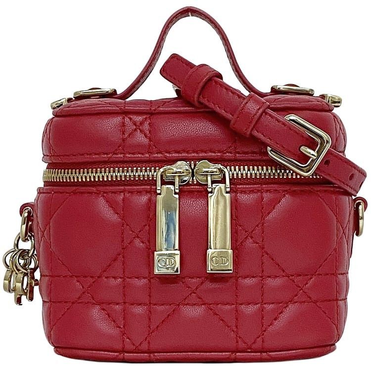 Dior DIOR Mini Bag Red Leather Size ONE SIZE - 1 Thumbnail