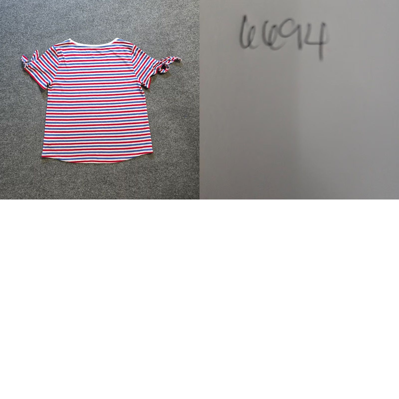 Talbots Talbots Top Womens Size Large Red Blue Stripe Linen Blend Short Sleeve Casual Shirt Size L / US 10 / IT 46 - 8 Thumbnail