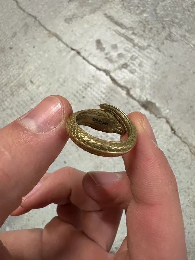 Roberto Cavalli × Vintage 2000s Roberto Cavalli Snake Cobra Ring Size ONE SIZE - 4 Thumbnail