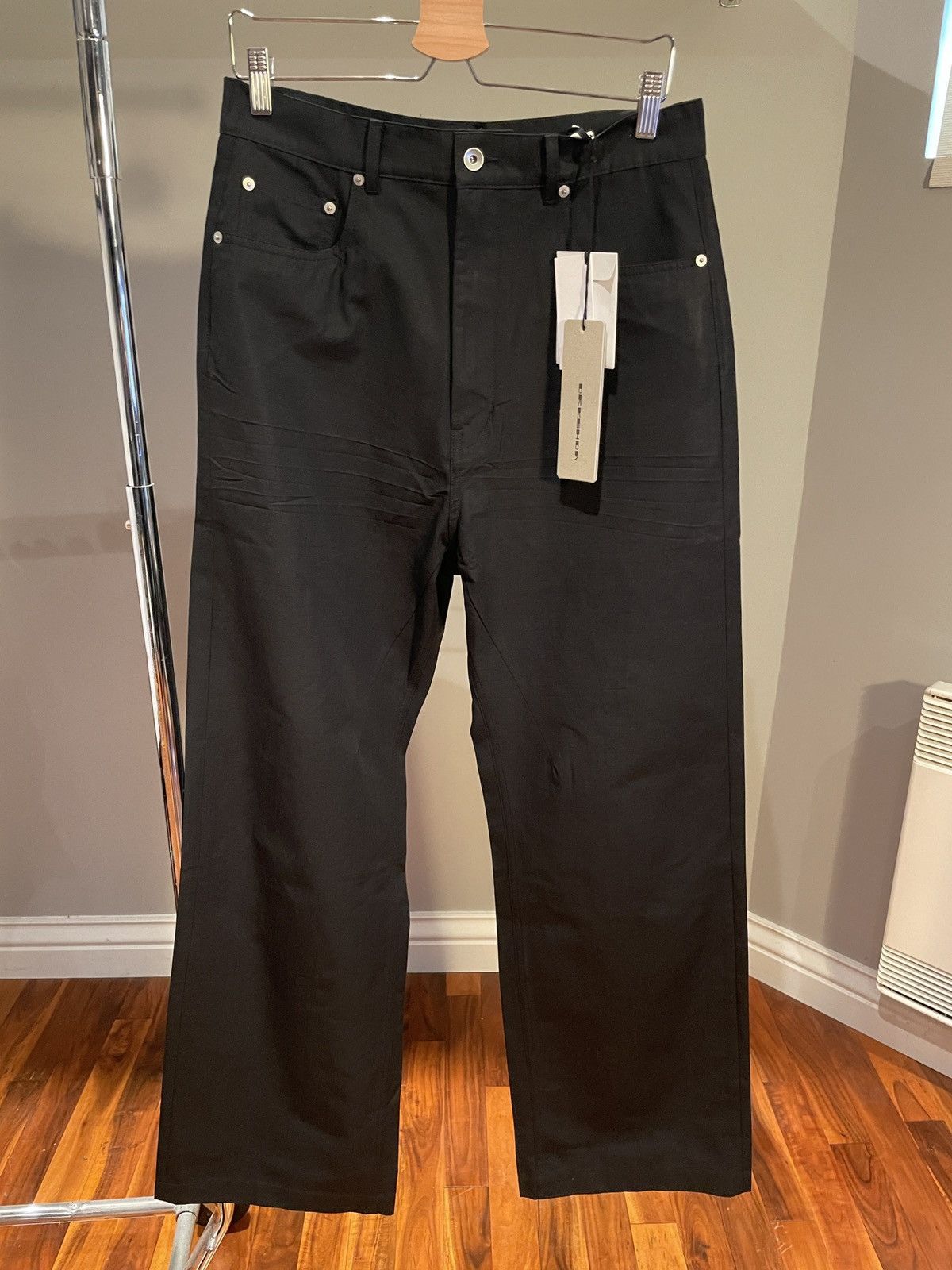 Rick Owens Rick Owens DRKSHDW Geth Cut Jean Cotton Ripstop Black | Grailed