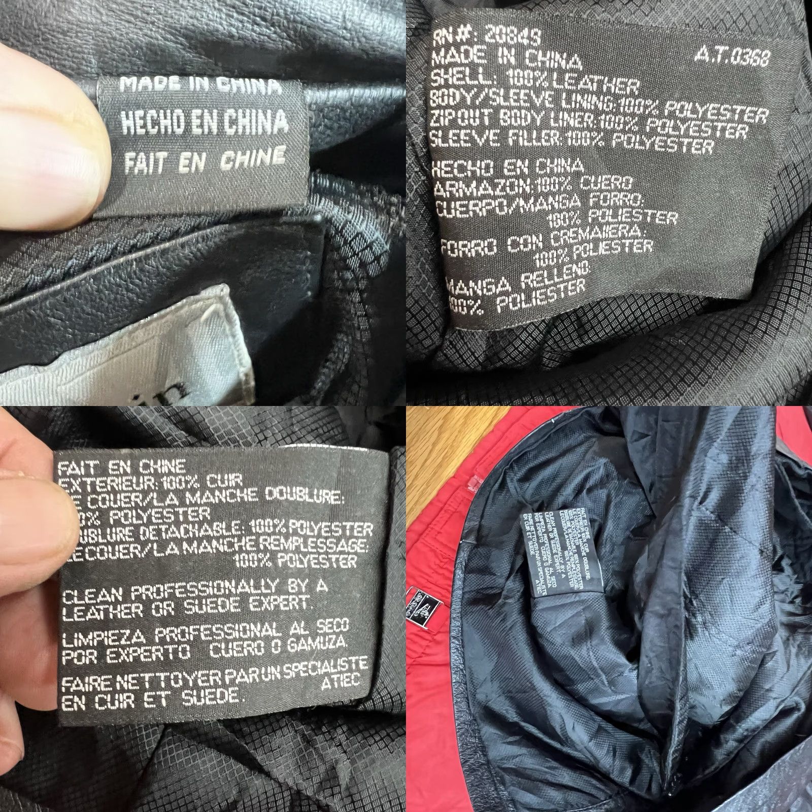 Vintage Monroe & Main Leather Removable Liner Jacket Mens M Black Size US M / EU 48-50 / 2 - 8 Thumbnail