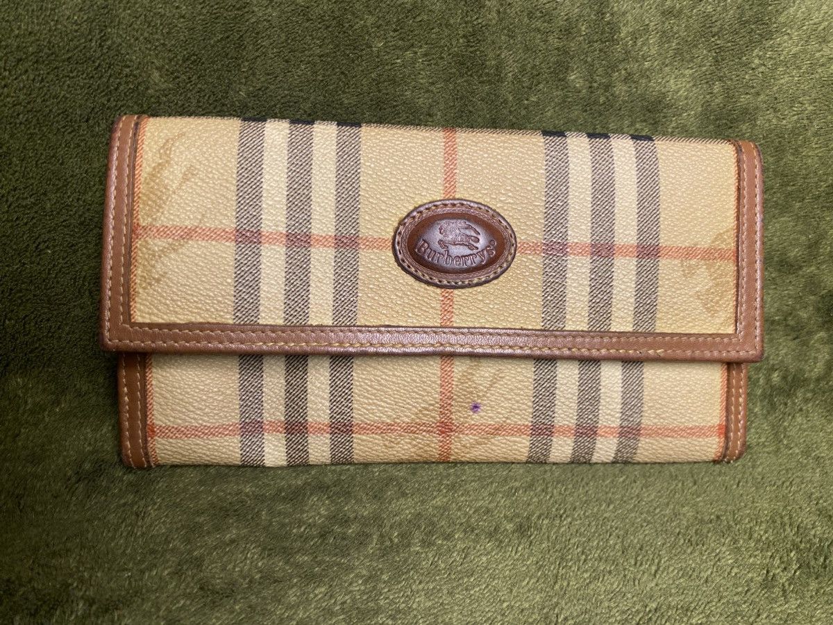 Burberry Vintage BURBERRY nova check leather Bi-fold long wallet Size ONE SIZE - 4 Thumbnail