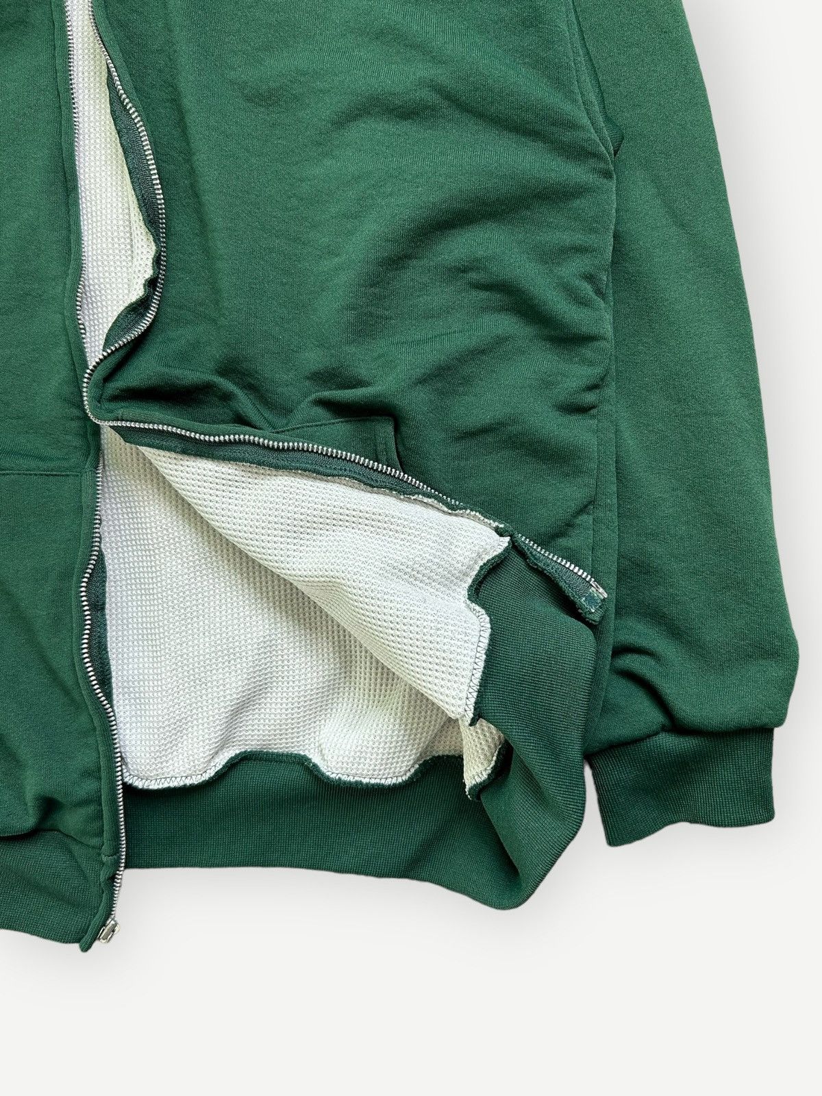 Vintage Vintage 80s Pluma Thermal Lined Zip Up Blank Sweatshirt Size US XL / EU 56 / 4 - 3 Thumbnail