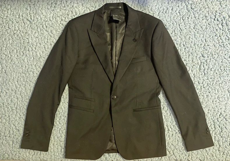 Balenciaga G-Star Raw Black Blazer Jacket-yf Size US L / EU 52-54 / 3 - 1 Thumbnail