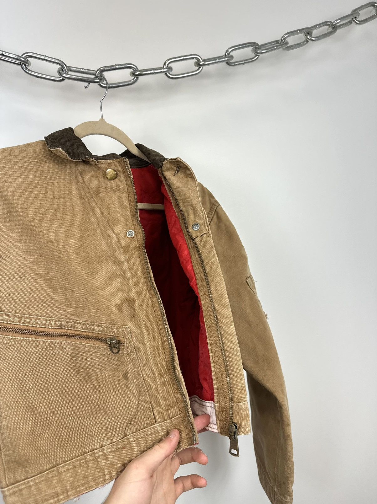 Carhartt Vintage 70s Carhartt USA Distressed Cropped Detroit Jacket Size US S / EU 44-46 / 1 - 16 Thumbnail