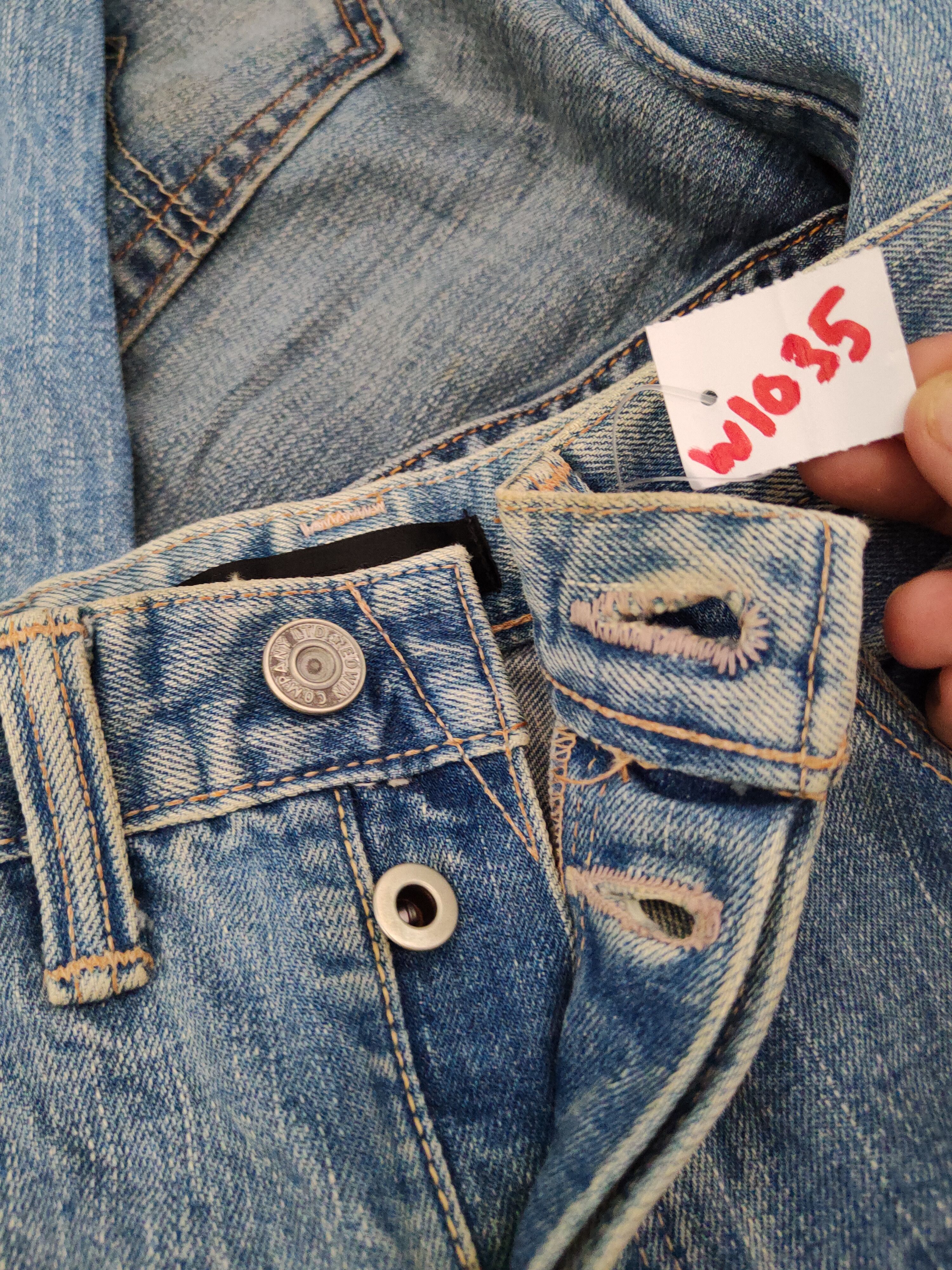 Edwin Edwin Blue Distressed Ripped Jeans #W1035 Size US 30 / EU 46 - 17 Thumbnail