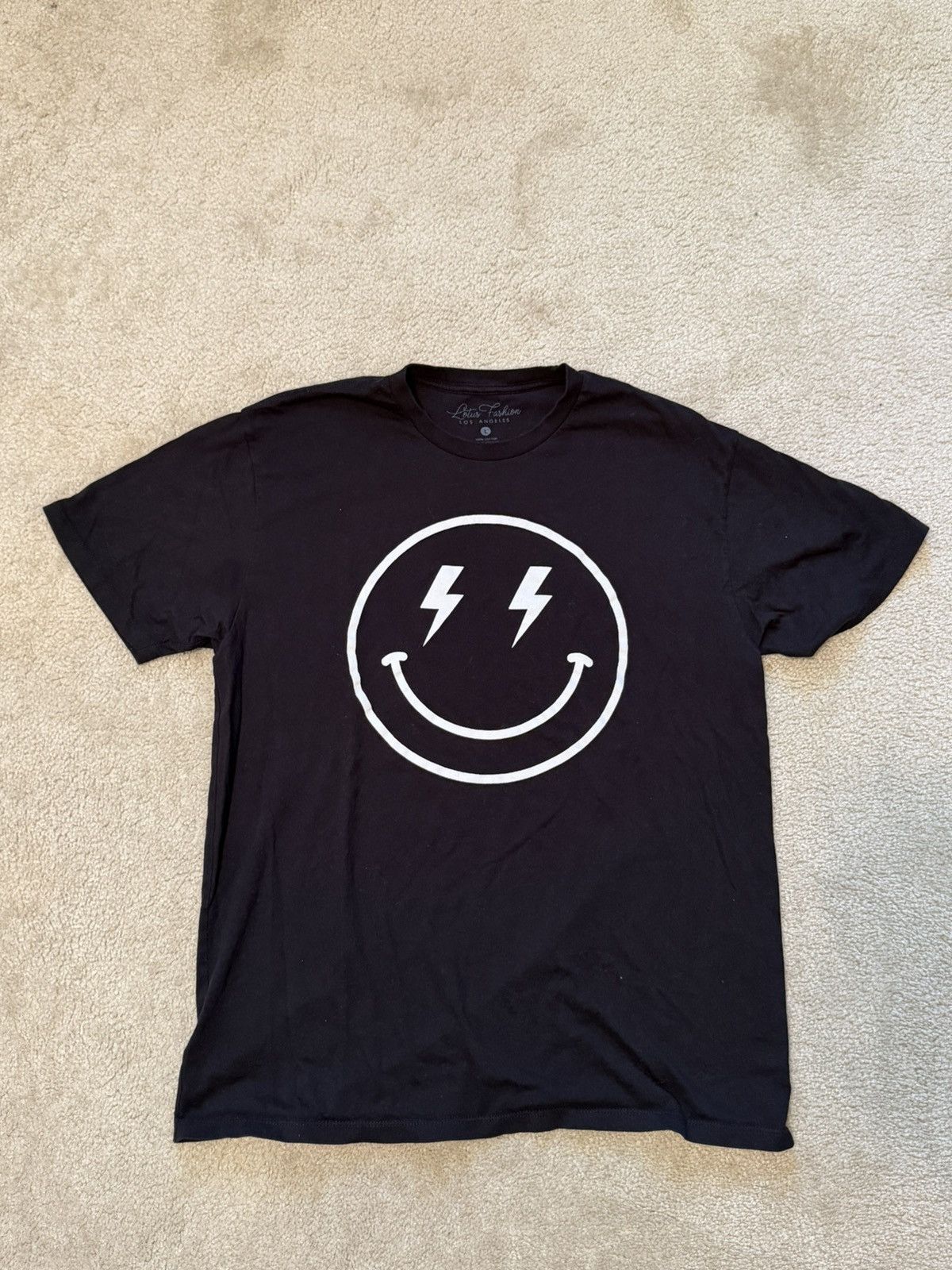 Other Lotus Fashion Los Angeles Smiley Face Lightning Bolt Tee Size US L / EU 52-54 / 3 - 1 Thumbnail