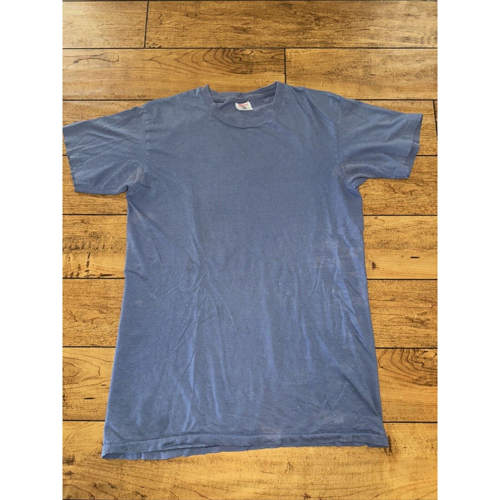 Hanes Vintage Hanes Classic Single Stitch T-Shirt Blue Med 18x27 Size US M / EU 48-50 / 2 - 1 Thumbnail