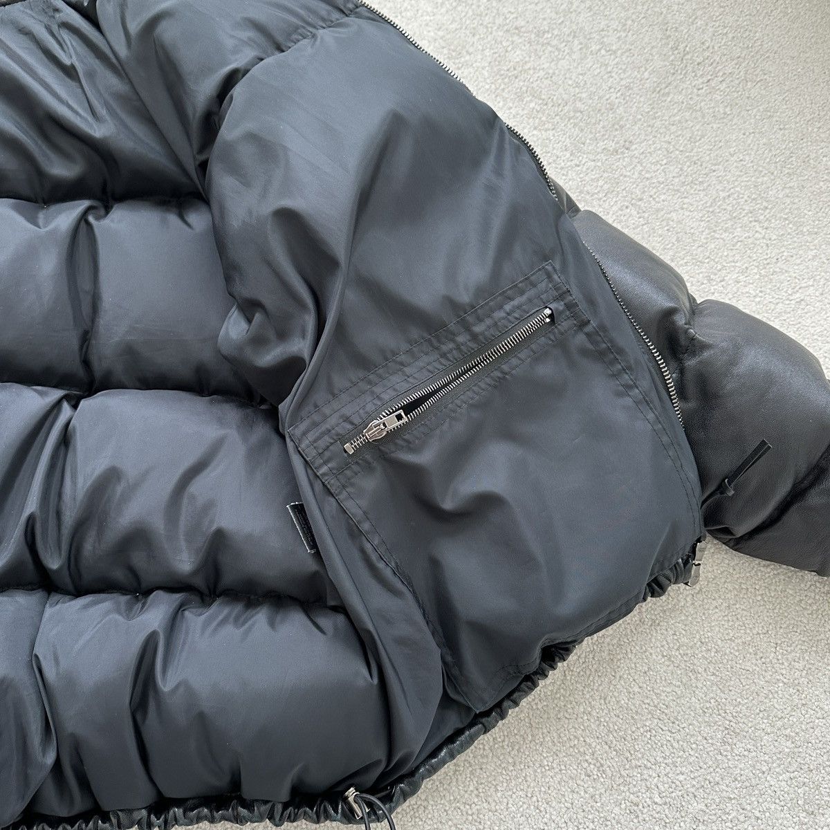 Vetements LEATHER PUFFER JACKET Size US XS / EU 42 / 0 - 6 Thumbnail