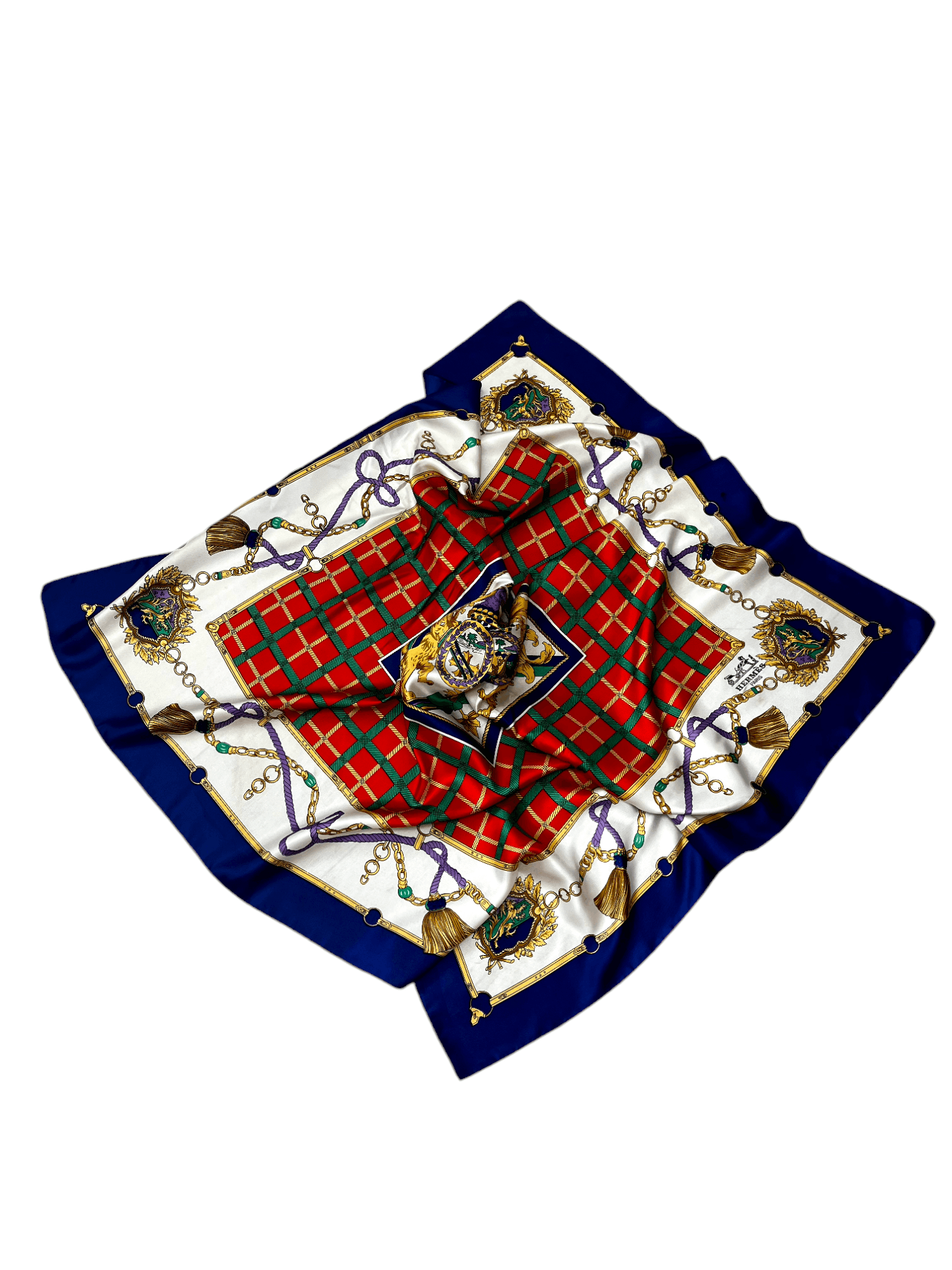 Other 🔥 HERMES LUXURY SCARF HANDKERCHIEF BANDANA RARE NECKERCHIEF Size ONE SIZE - 2 Thumbnail