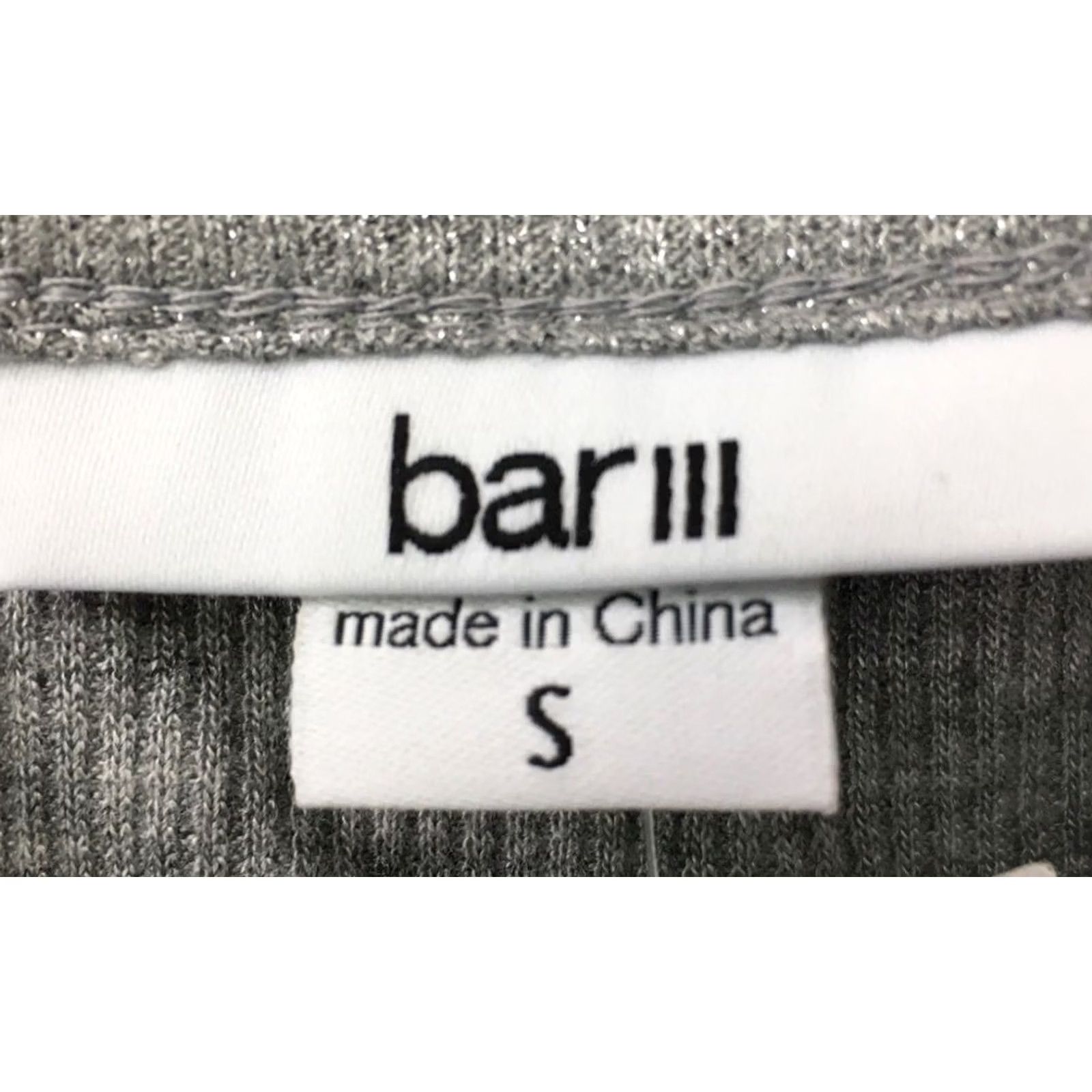 Bar III Bar III Criss Cross Top Womens S Metallic Short Sleeve V-Neck Casual Shirt New Size S / US 4 / IT 40 - 5 Thumbnail