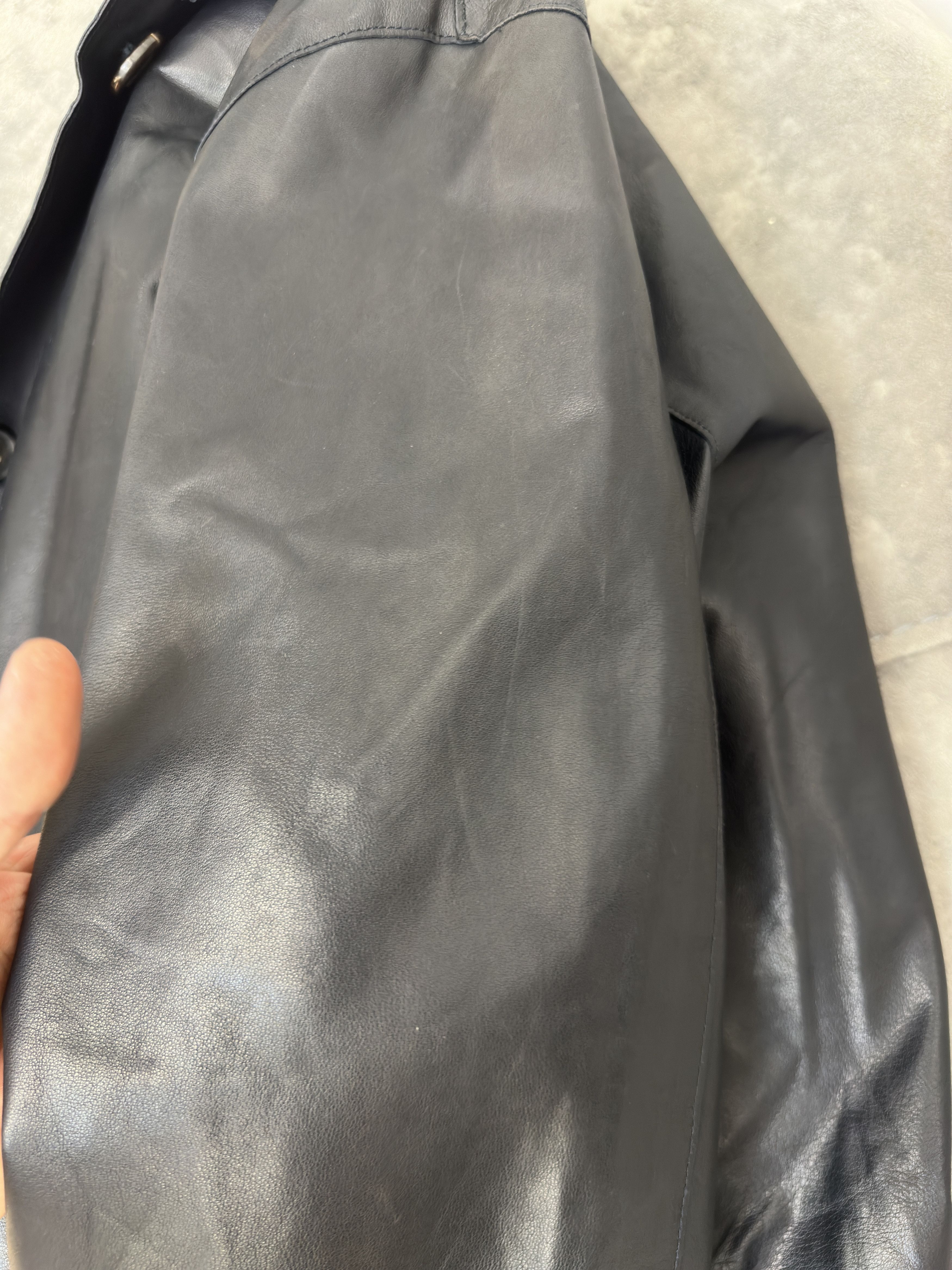 Jil Sander 1994 Lambskin Leather Coat Size 40 EU SS94