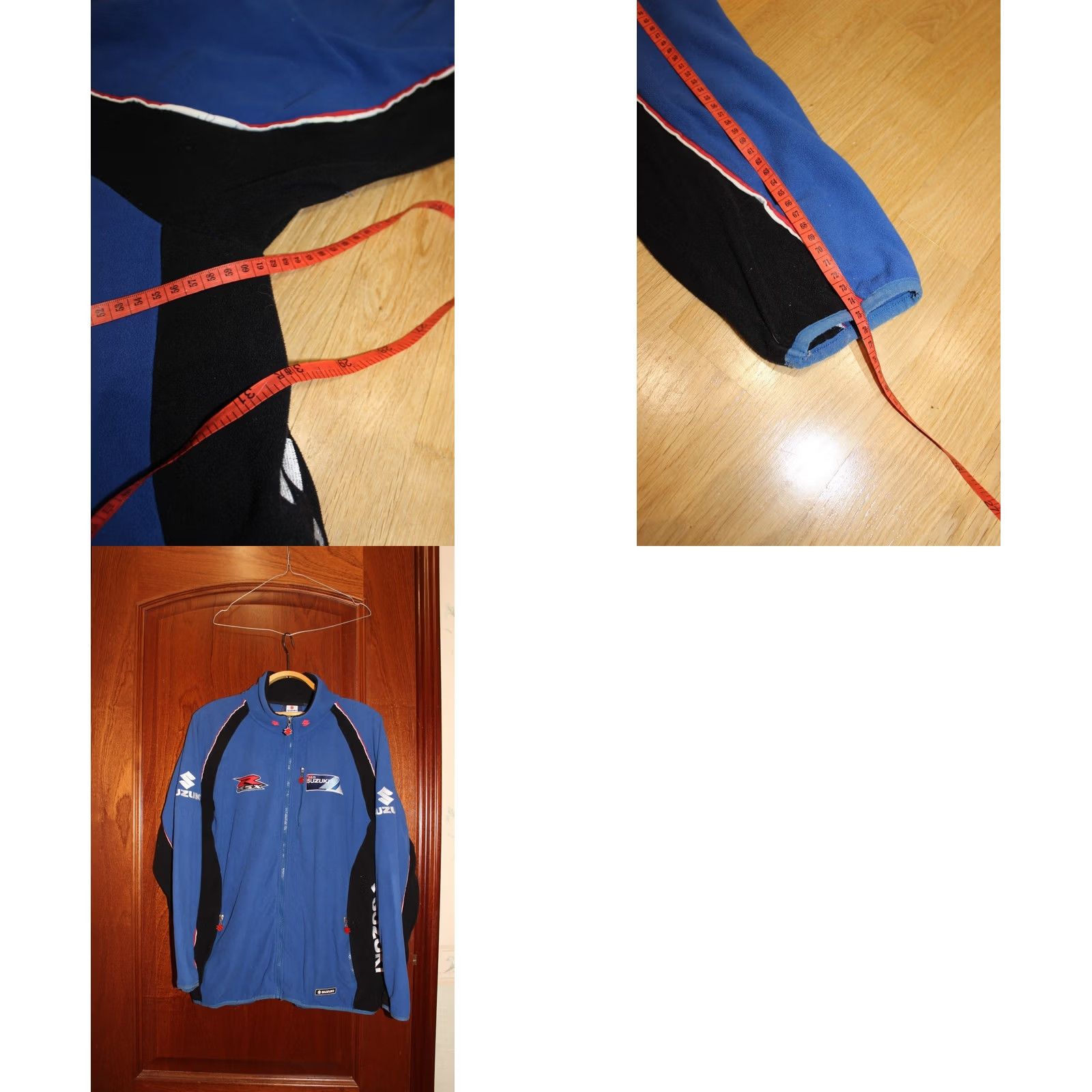 Vintage Vintage Suzuki Team GSX-R Official Fleece Full Zip Jacket Men XL Blue - Motor Sport, 2000s, GSX-R, Team, Fleece, Zip Jacket, Mens Size US XL / EU 56 / 4 - 8 Thumbnail