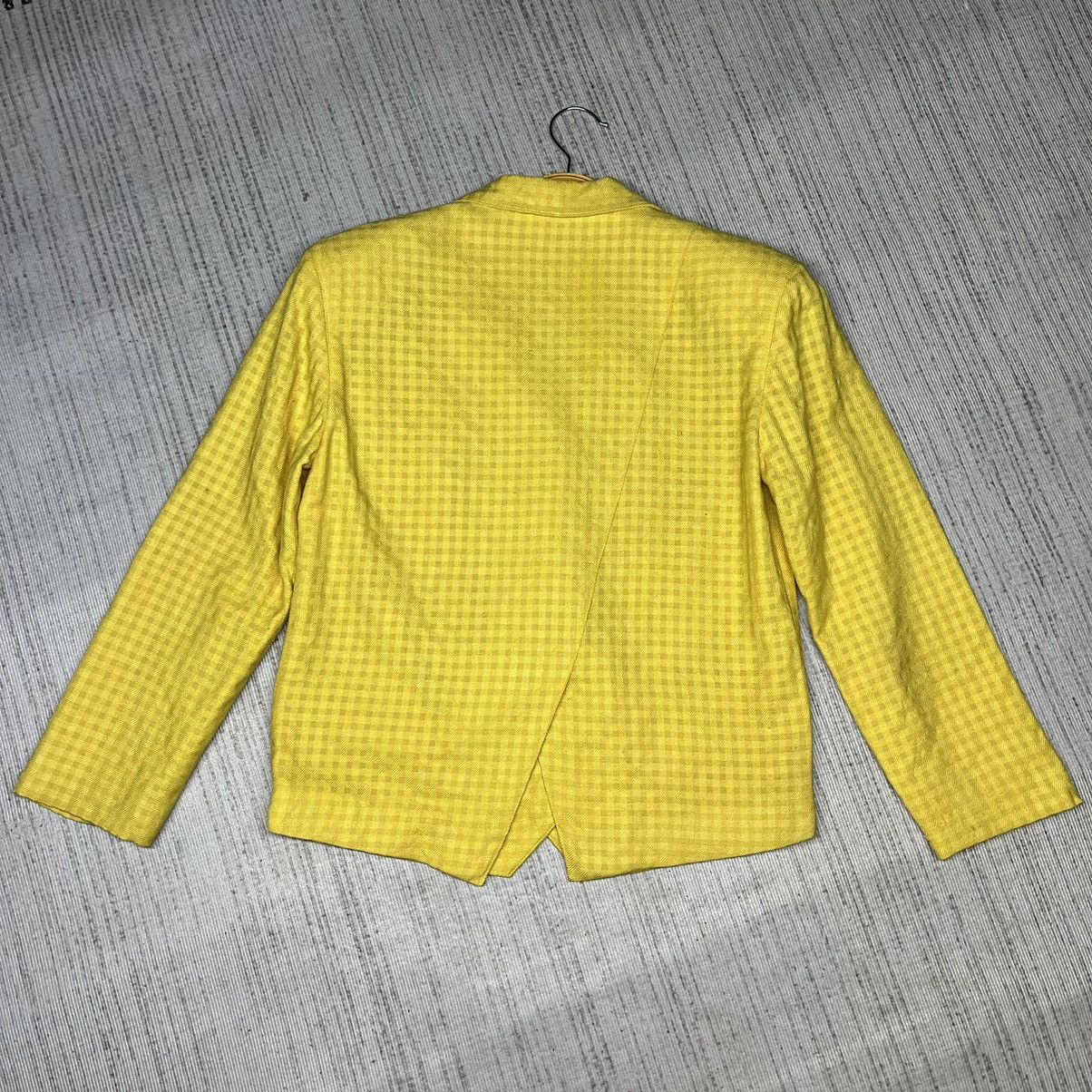 Christian Dior Monsieur A39 Vintage Christian Dior Pret-A-Porter Yellow Blazer Size US S / EU 44-46 / 1 - 9 Thumbnail