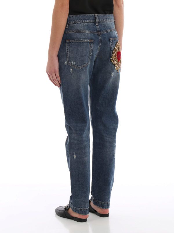 Dolce & Gabbana o1y0825 Denim Pant in Blue Size 26" / US 2 / IT 38 - 4 Thumbnail