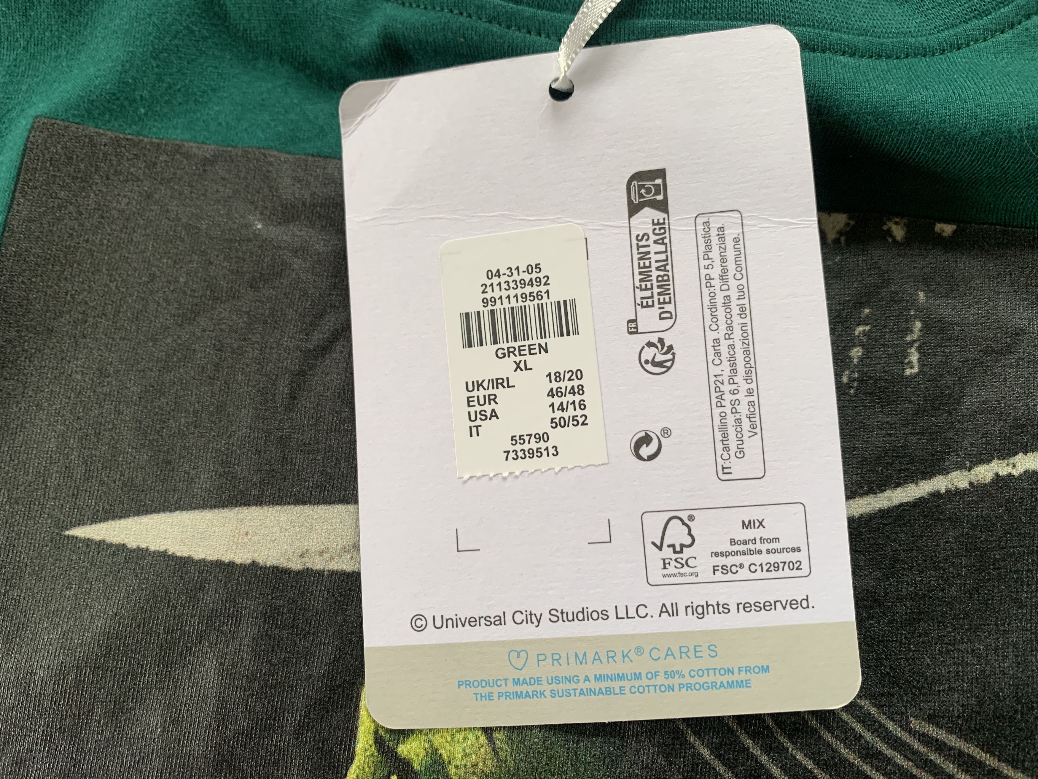 Primark Wicked x Primark Defy Gravity Graphic T-Shirt Size XL / US 12-14 / IT 48-50 - 8 Thumbnail