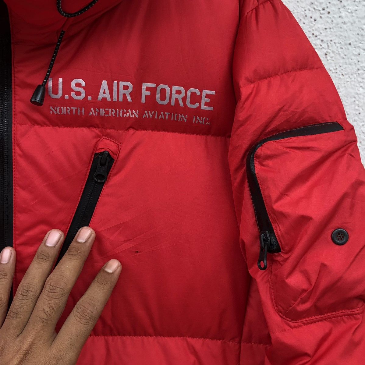 Avirex AVIREX U.S Air Force USAF Hooded Down Puffer Jacket Men's Size US L / EU 52-54 / 3 - 15 Thumbnail