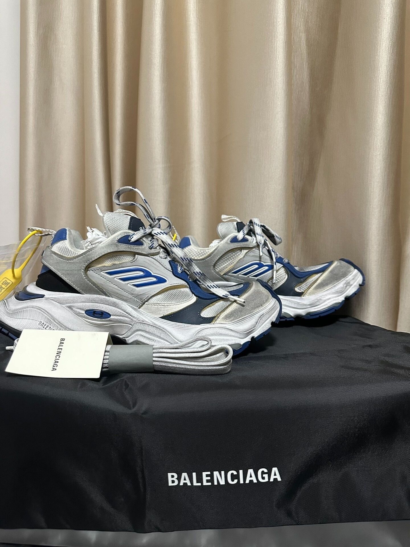 Balenciaga Balenciaga Gray Blue Cargo Sneakers Size US 7 / EU 40 - 5 Thumbnail