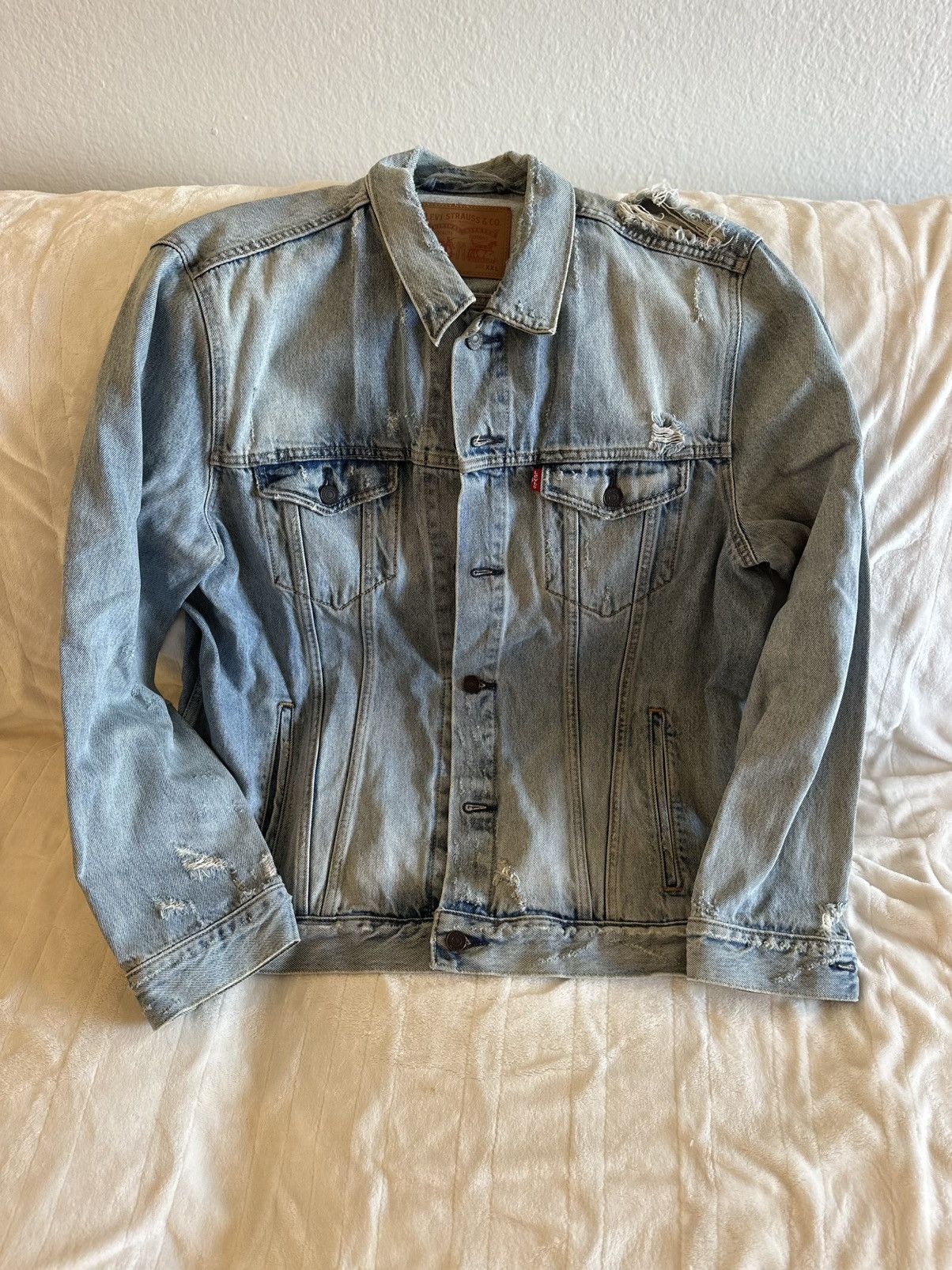 Travis Scott Travis Scott Birds in the Trap Sing Mcknight Denim Jacket Size US XXL / EU 58 / 5 - 3 Thumbnail